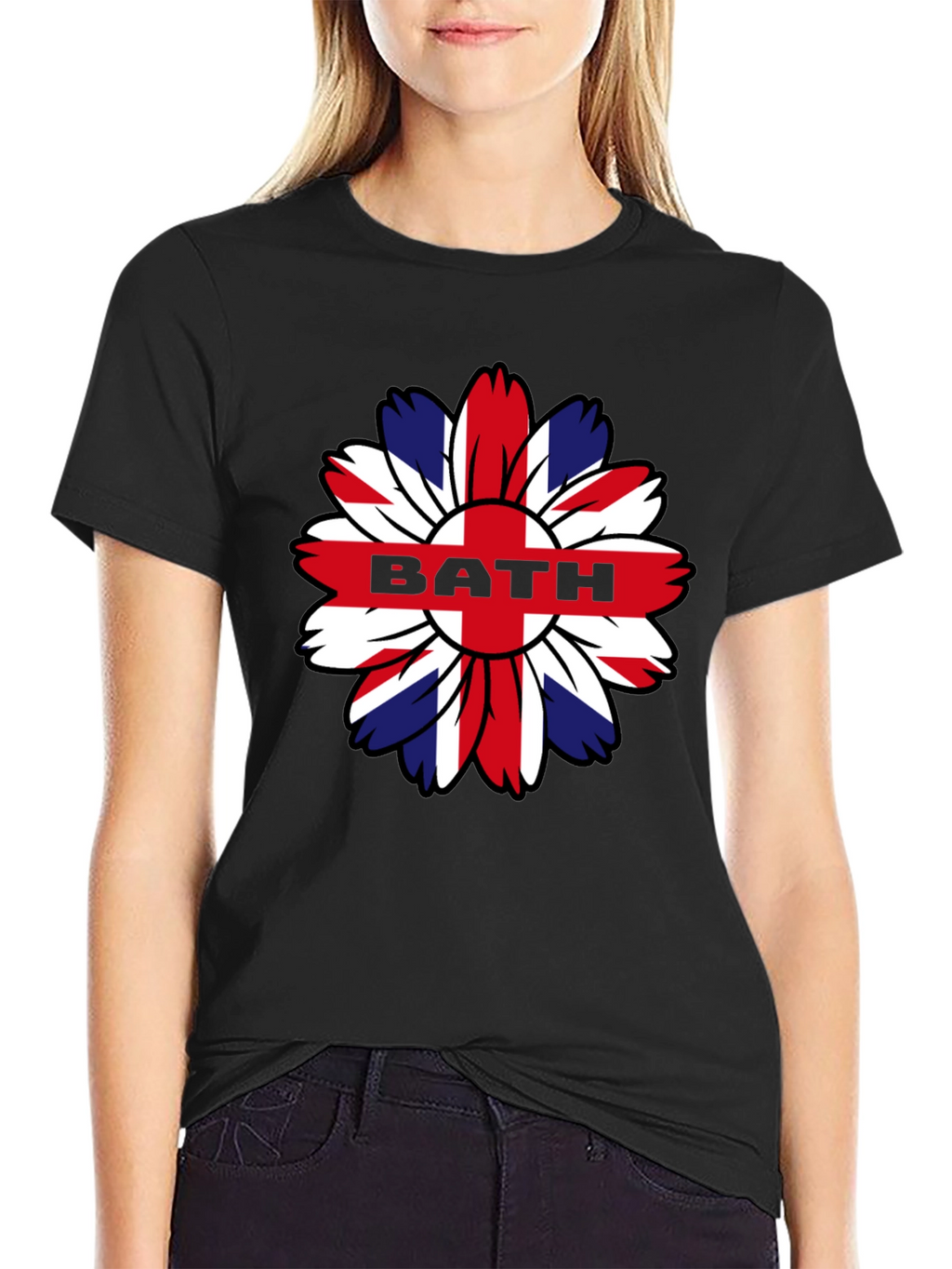 Union Jack Flower BATH Graphic T-Shirt