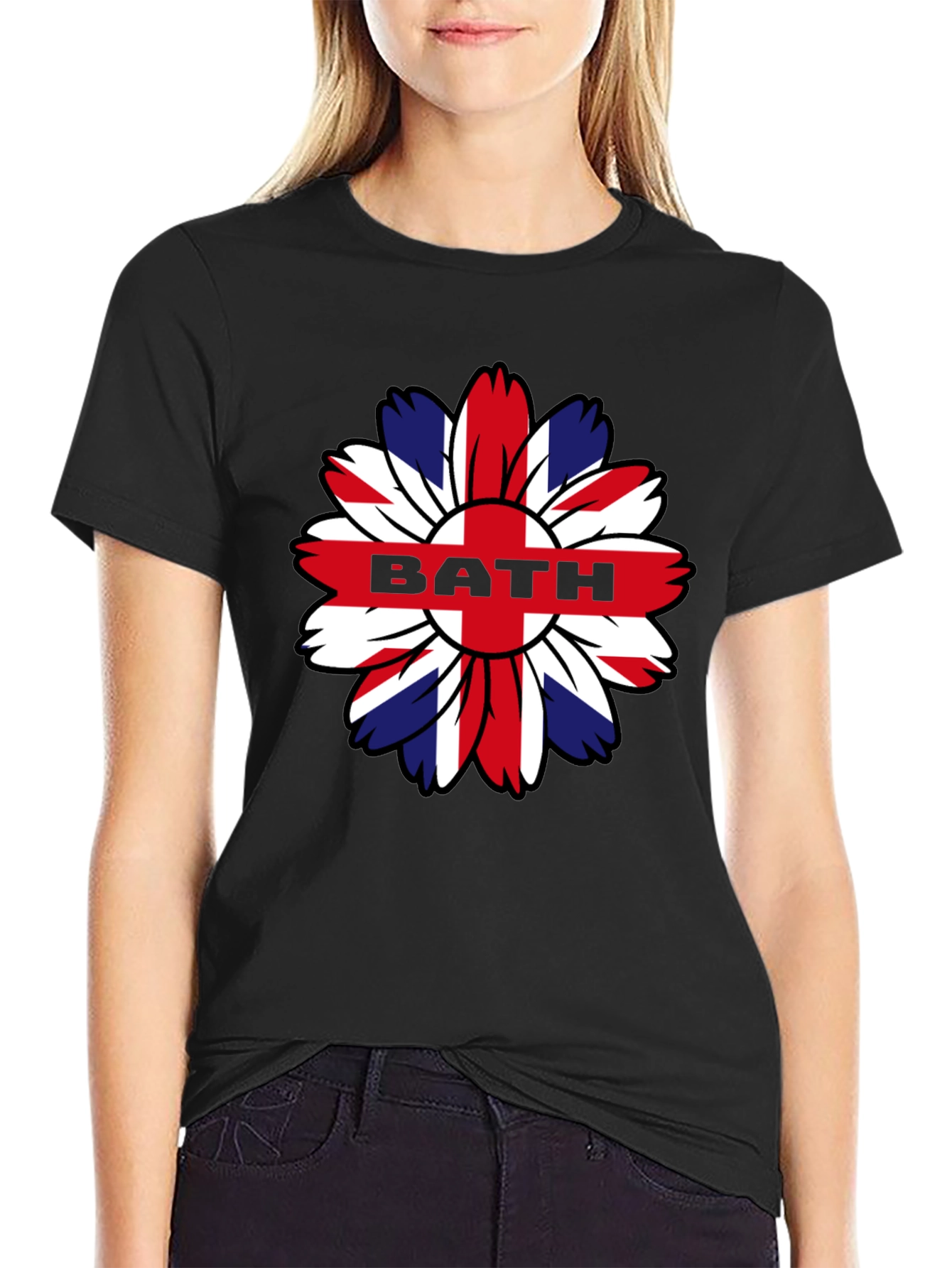 Union Jack Flower BATH Graphic T-Shirt