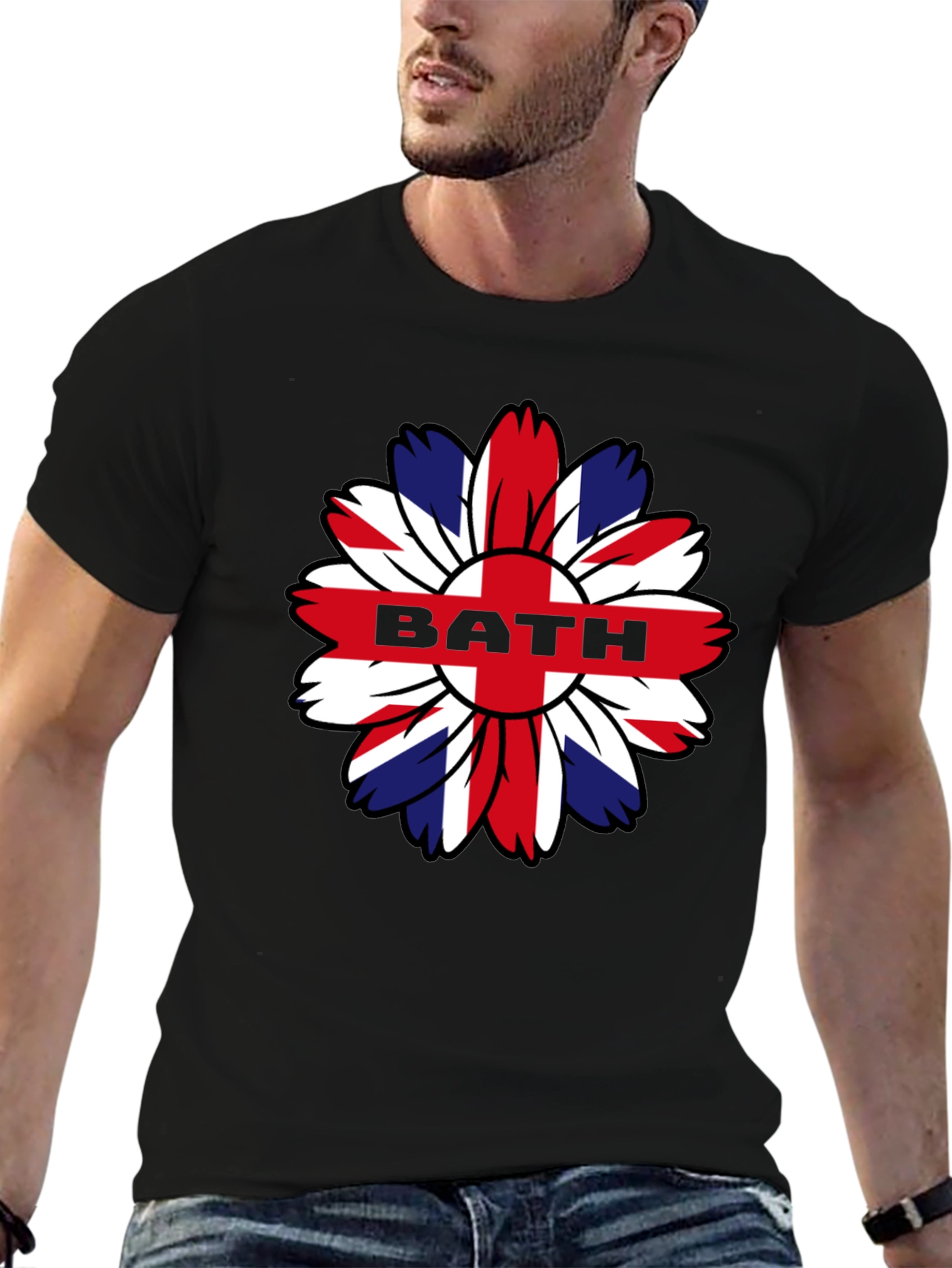 Union Jack Flower BATH Graphic T-Shirt