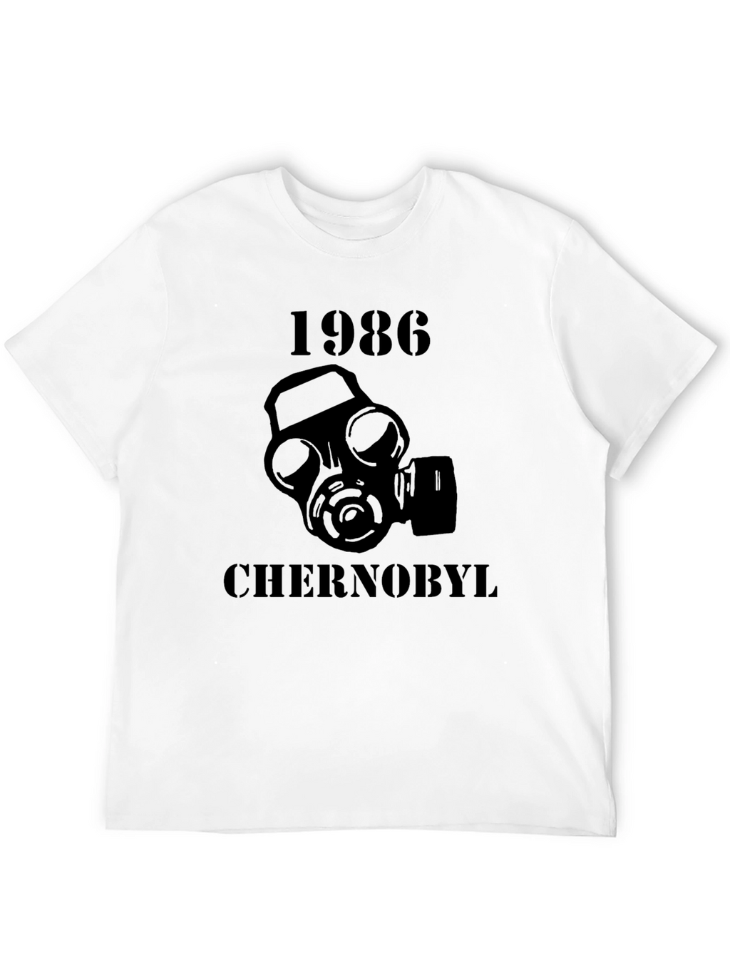 Chernobyl 1986 Gas Mask T-Shirt - Black