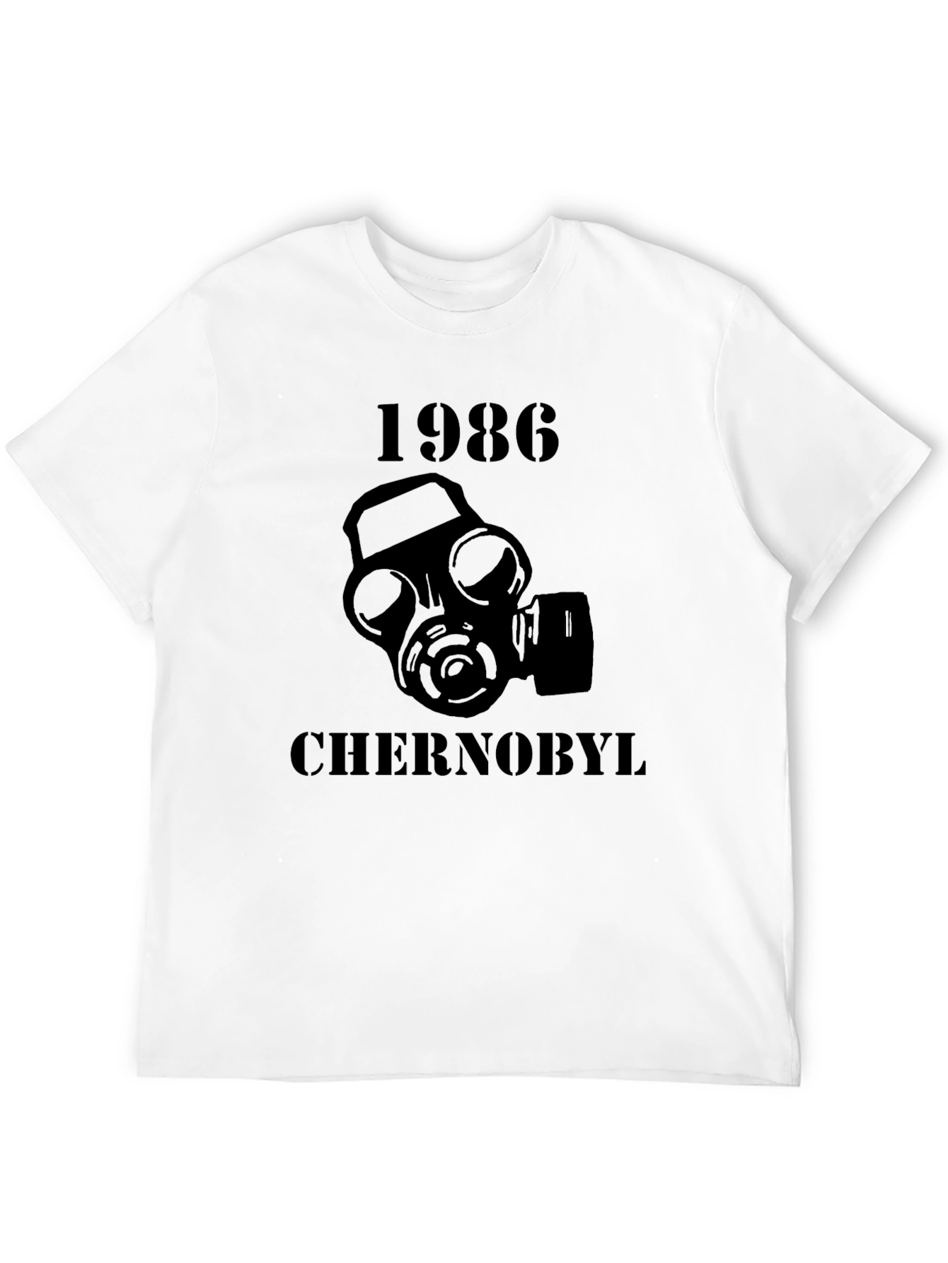 Chernobyl 1986 Gas Mask T-Shirt - Black