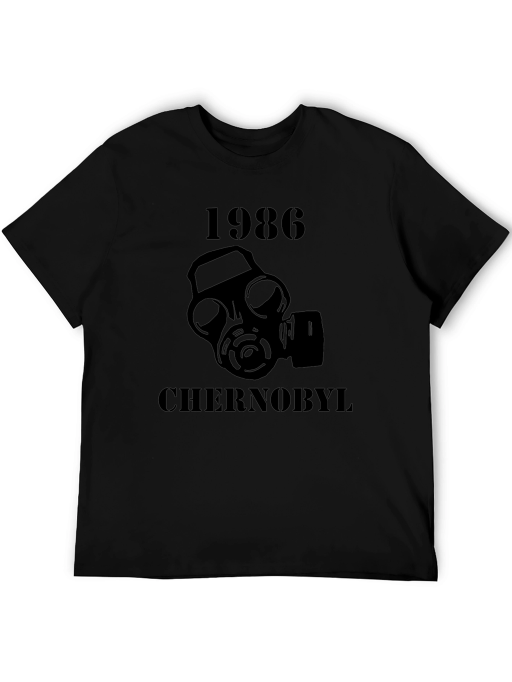 Chernobyl 1986 Gas Mask T-Shirt - Black