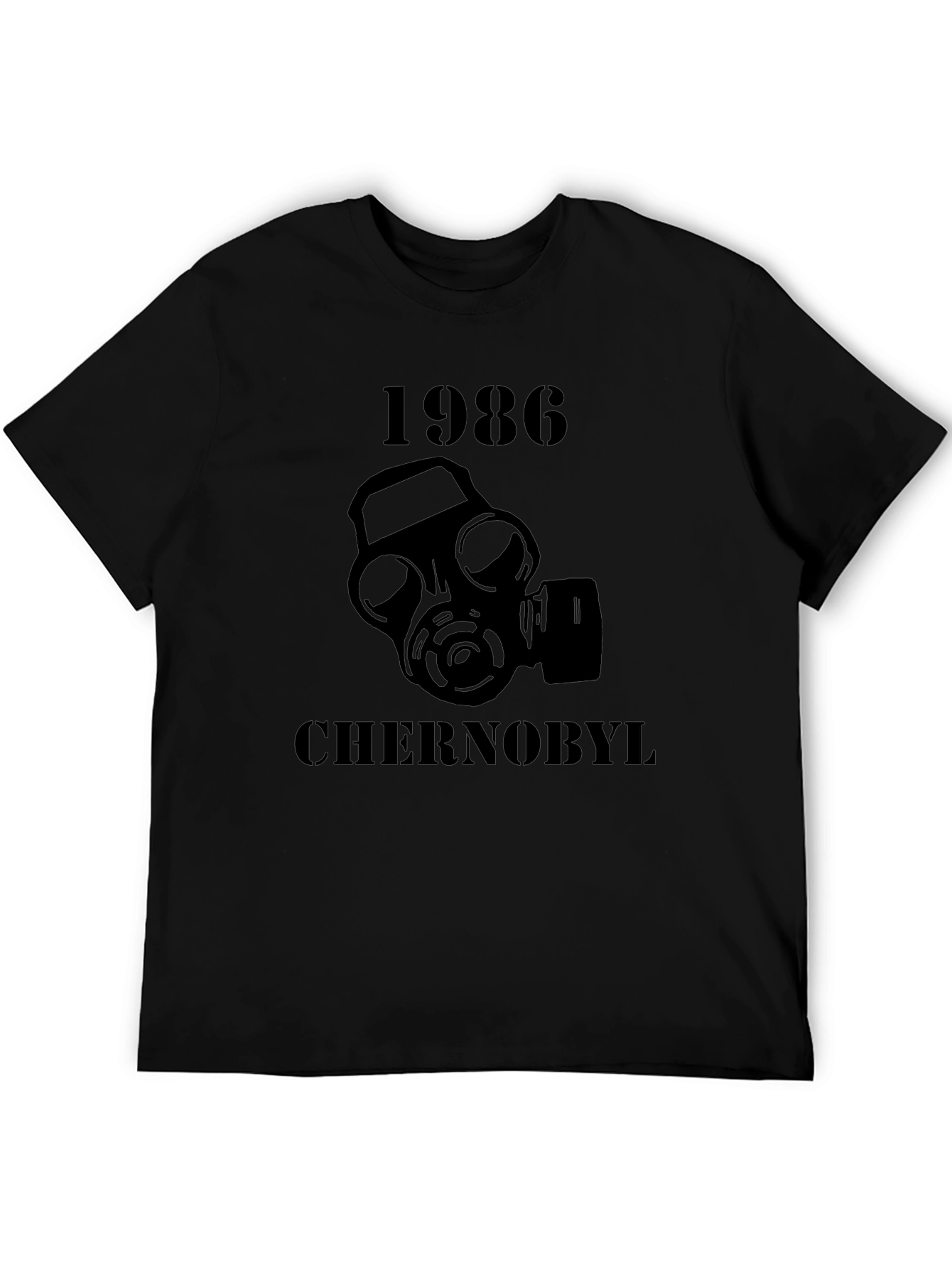 Chernobyl 1986 Gas Mask T-Shirt - Black