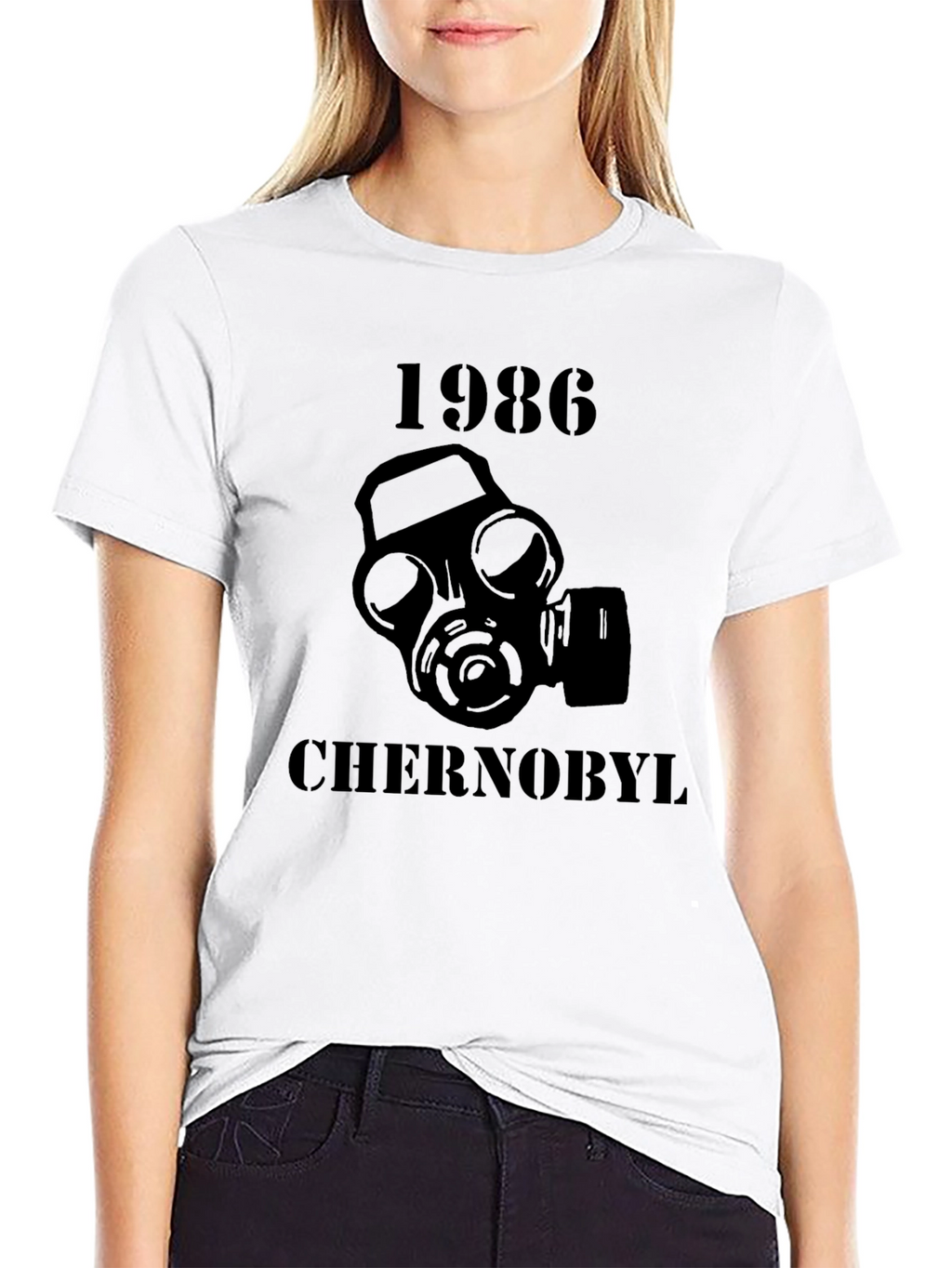 Chernobyl 1986 Gas Mask T-Shirt - Black