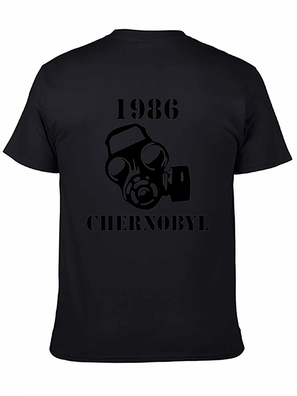Chernobyl 1986 Gas Mask T-Shirt - Black
