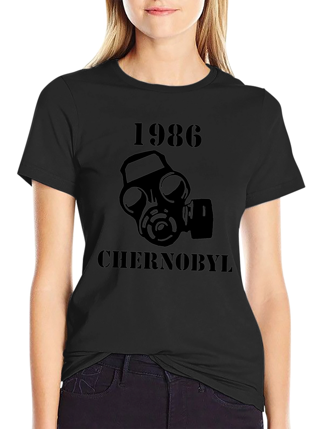 Chernobyl 1986 Gas Mask T-Shirt - Black