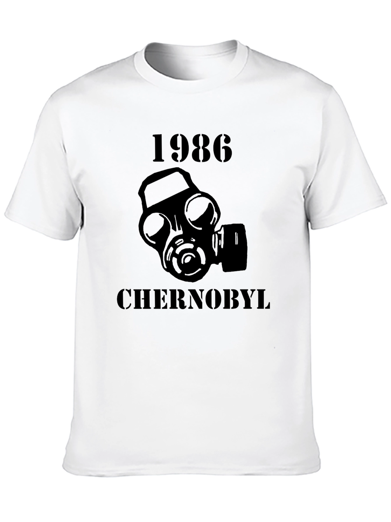 Chernobyl 1986 Gas Mask T-Shirt - Black