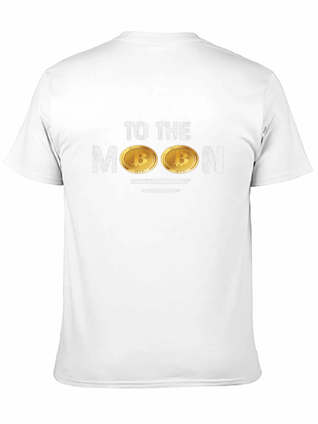 Bitcoin To The Moon Black Graphic T-Shirt