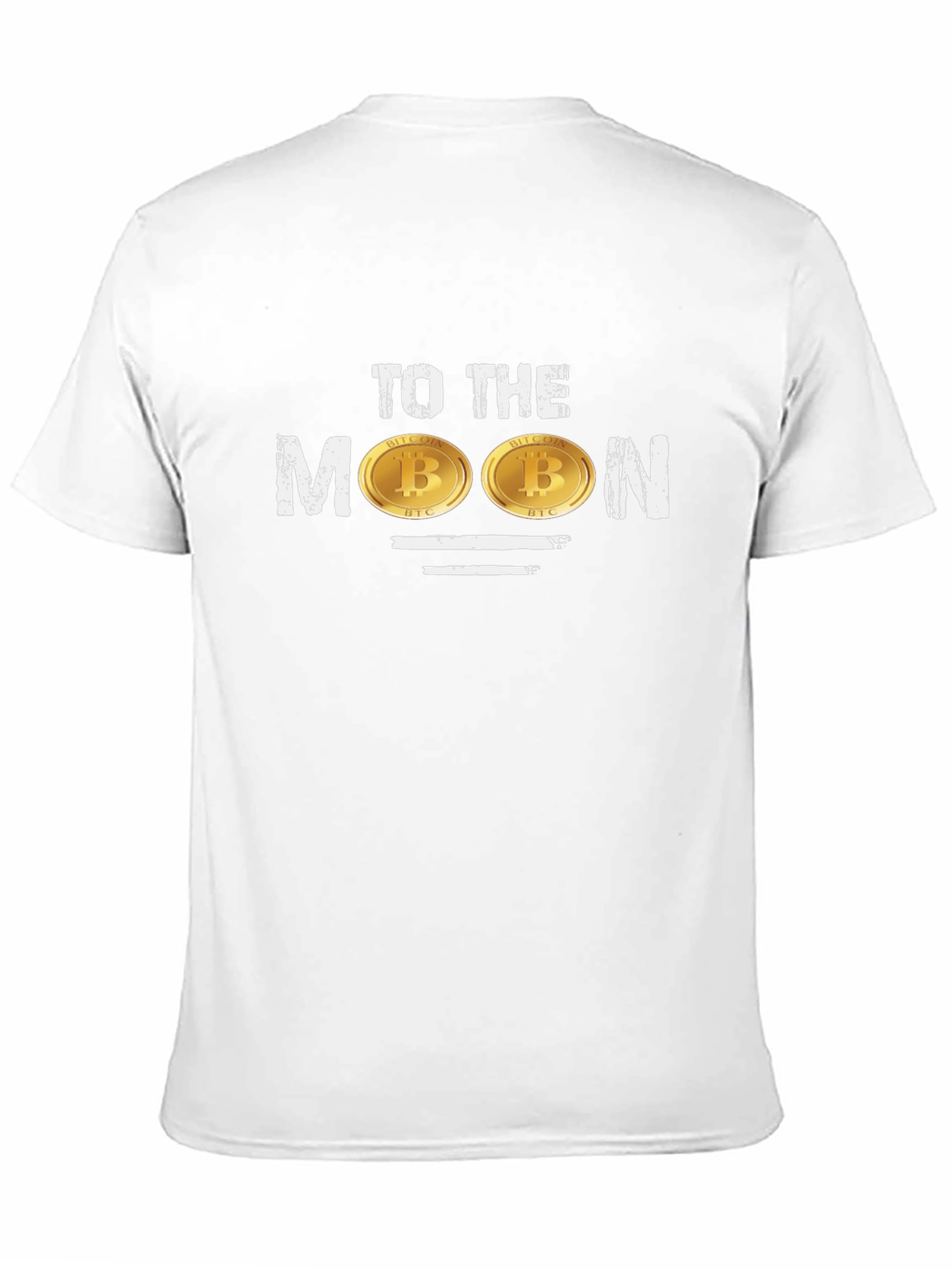 Bitcoin To The Moon Black Graphic T-Shirt