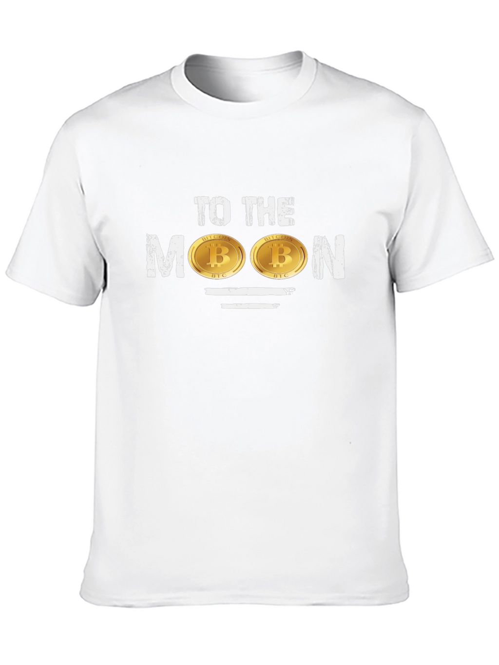 Bitcoin To The Moon Black Graphic T-Shirt
