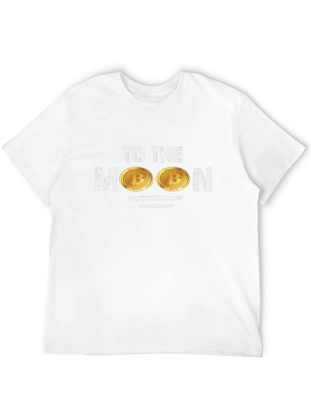Bitcoin To The Moon Black Graphic T-Shirt