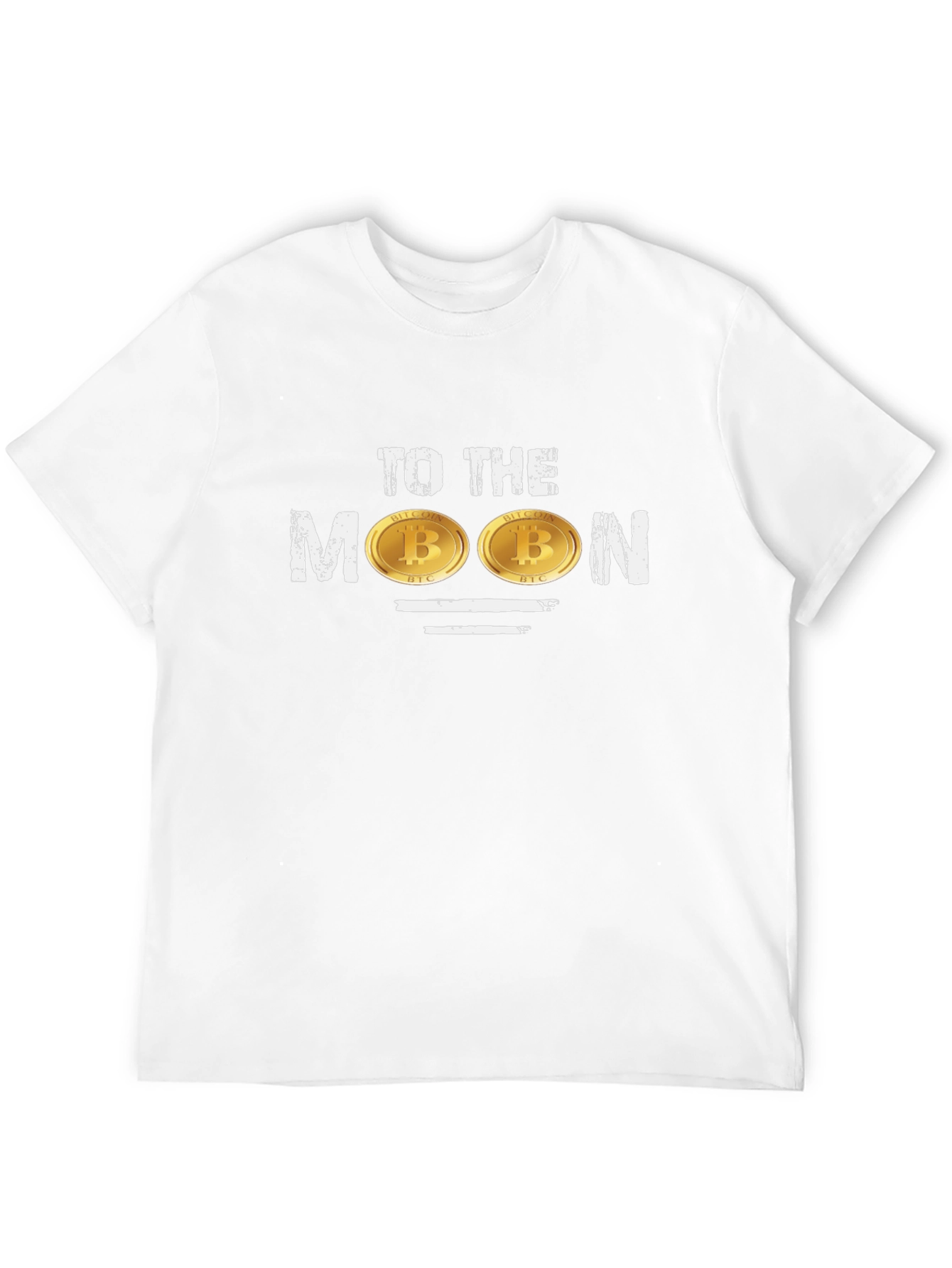 Bitcoin To The Moon Black Graphic T-Shirt