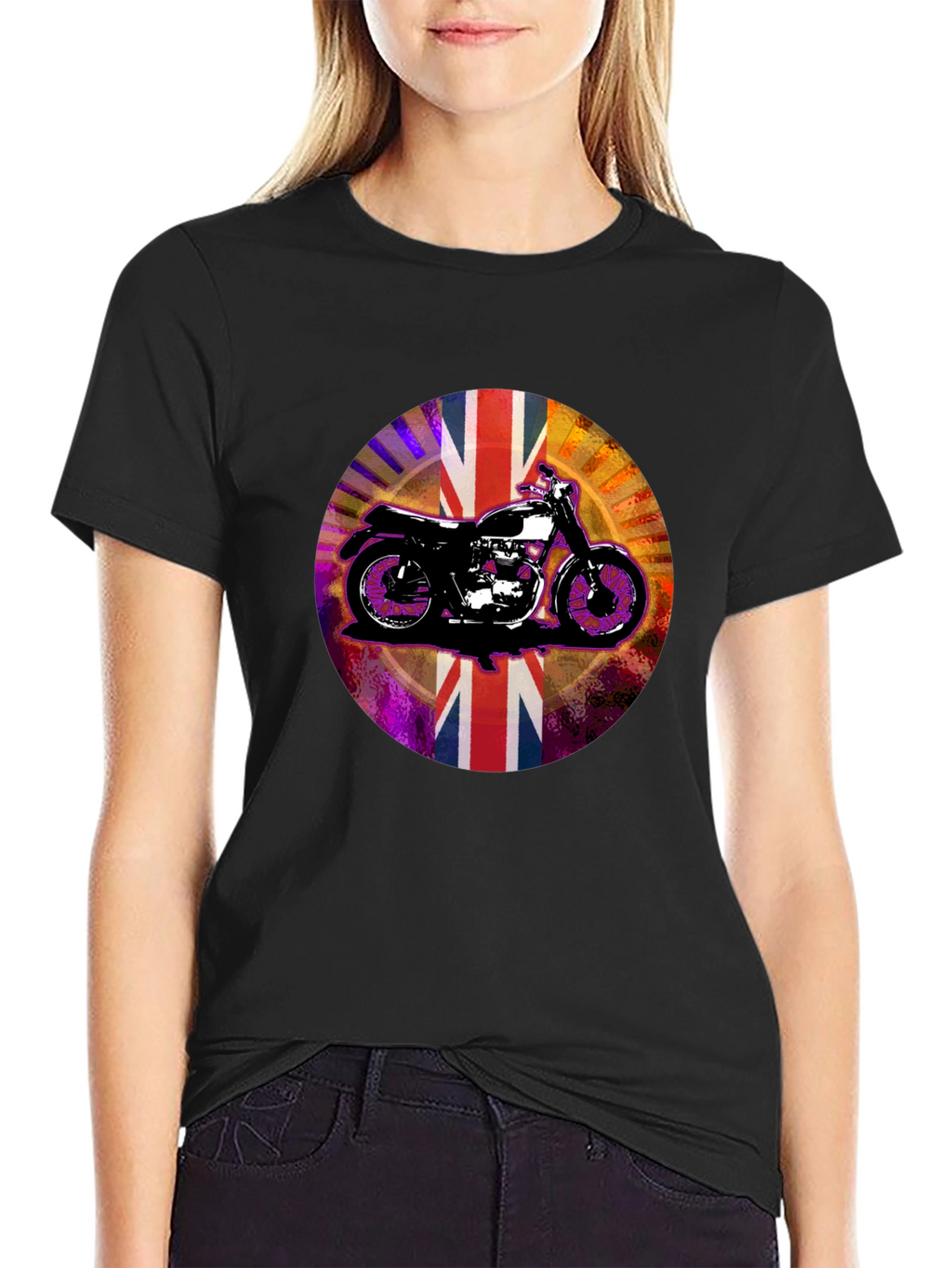 British Motorcycle Union Jack Graphic Tee