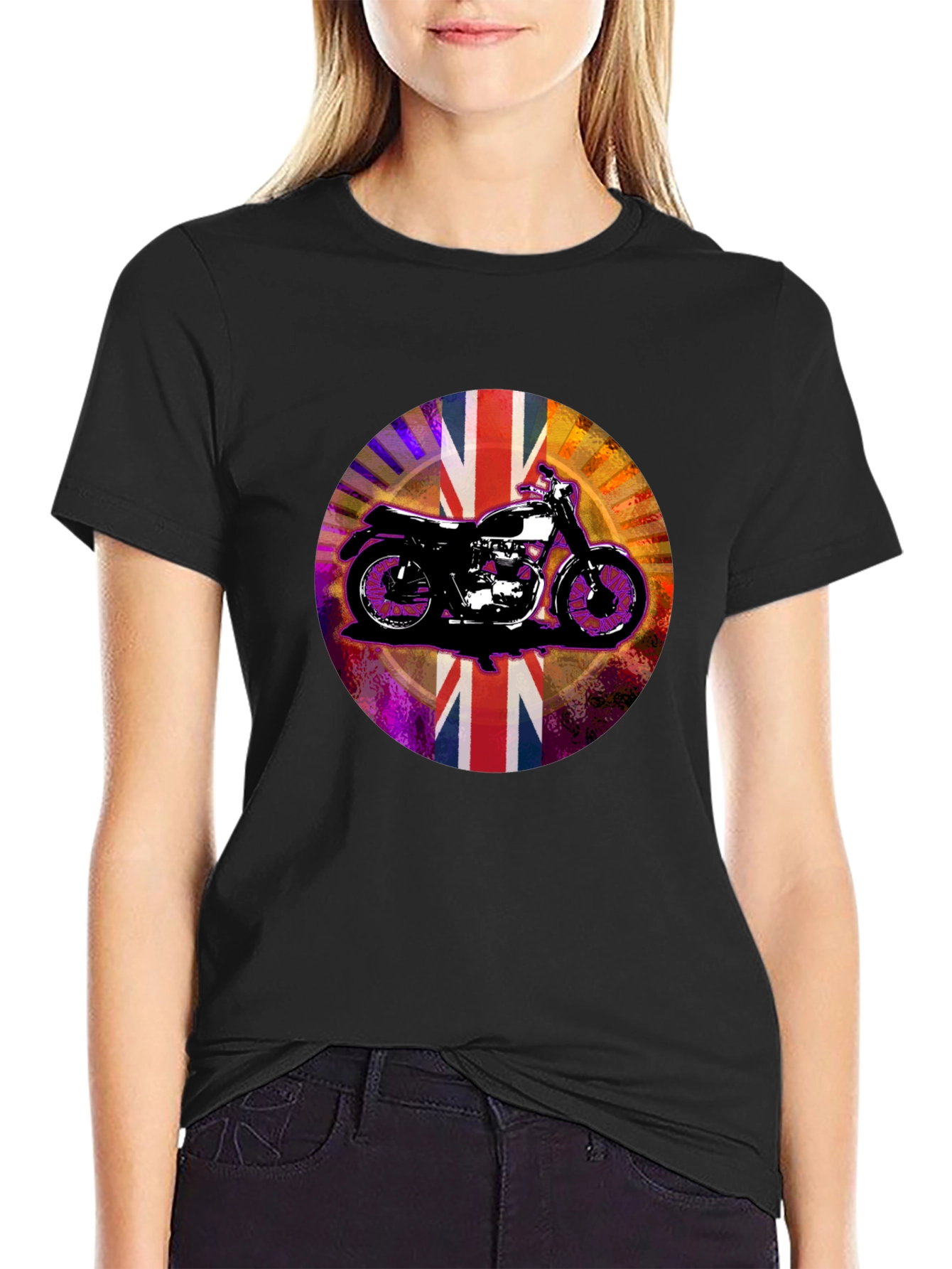 British Motorcycle Union Jack Graphic Tee