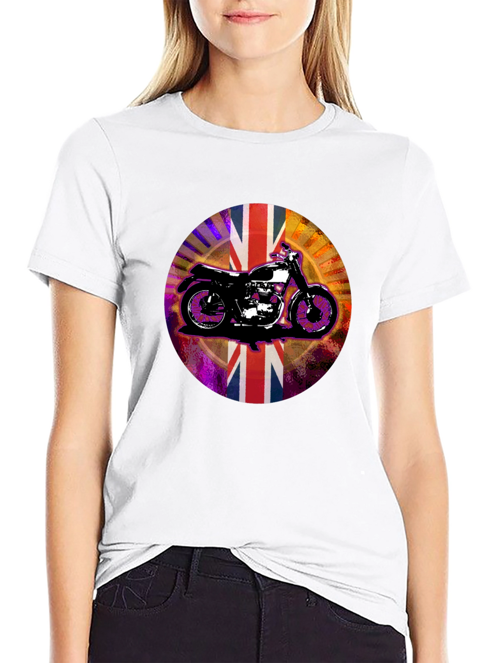 British Motorcycle Union Jack Graphic Tee