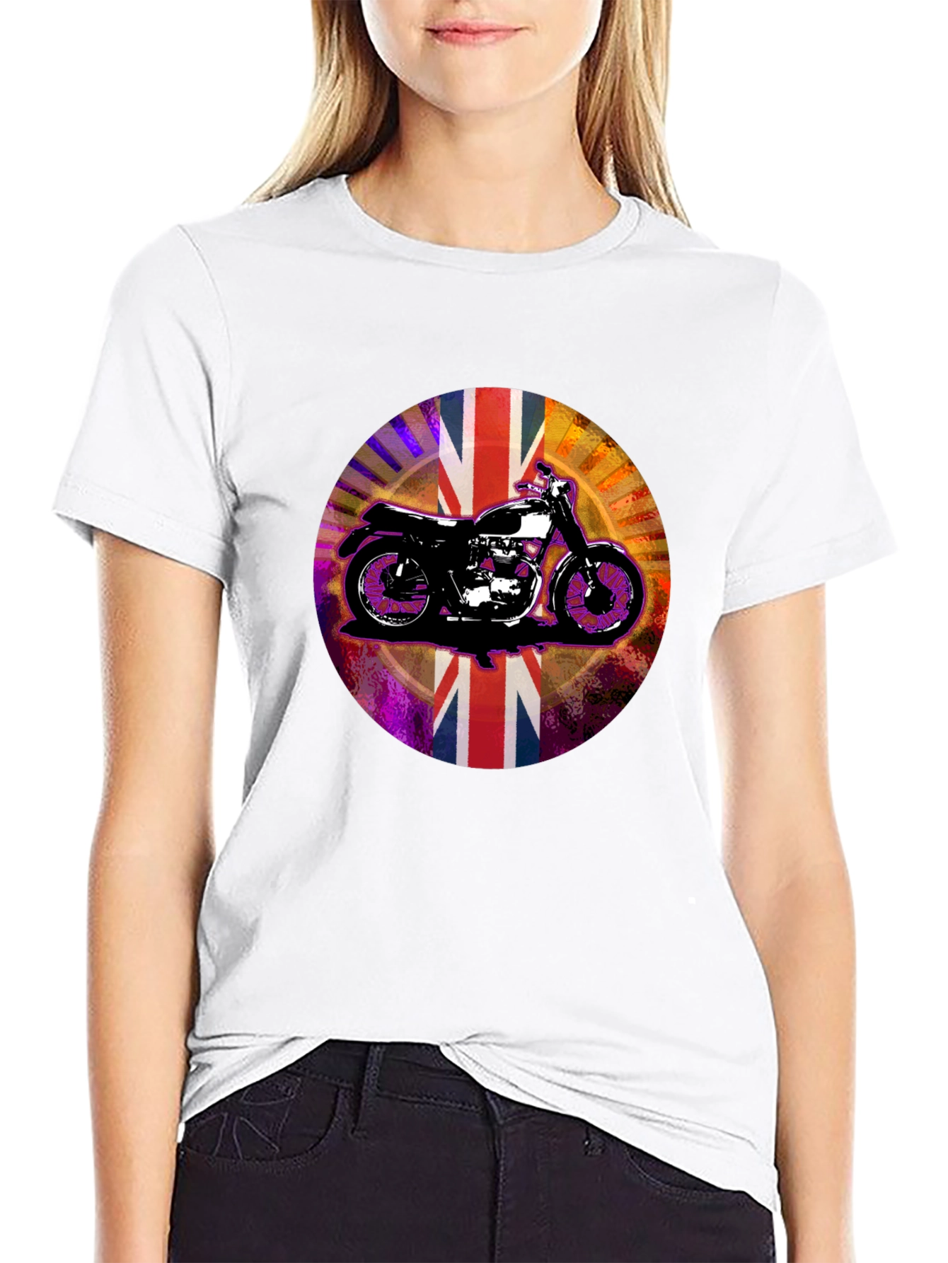 British Motorcycle Union Jack Graphic Tee