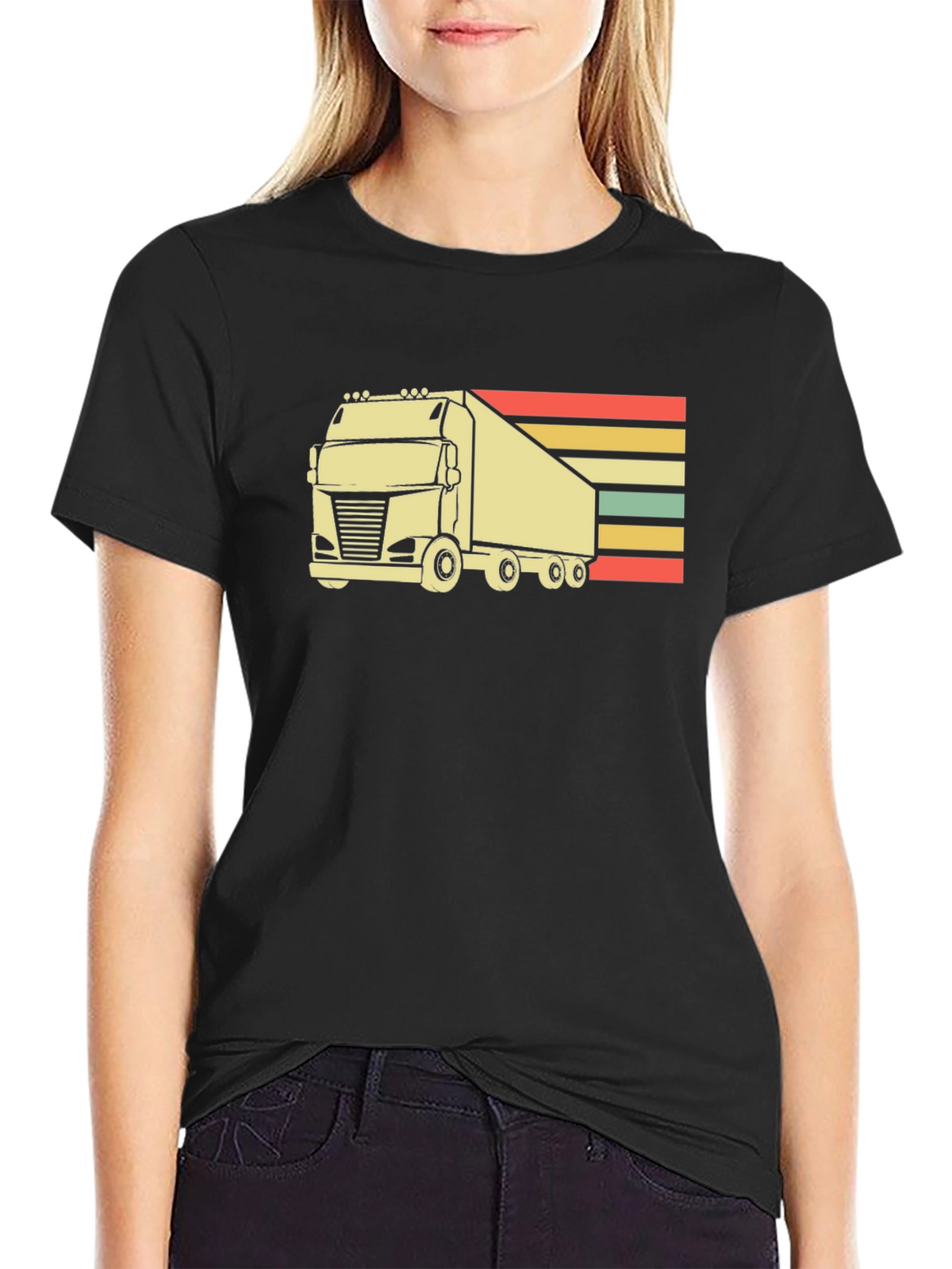 Retro Trucker Tee - Vintage Style Truck Graphic
