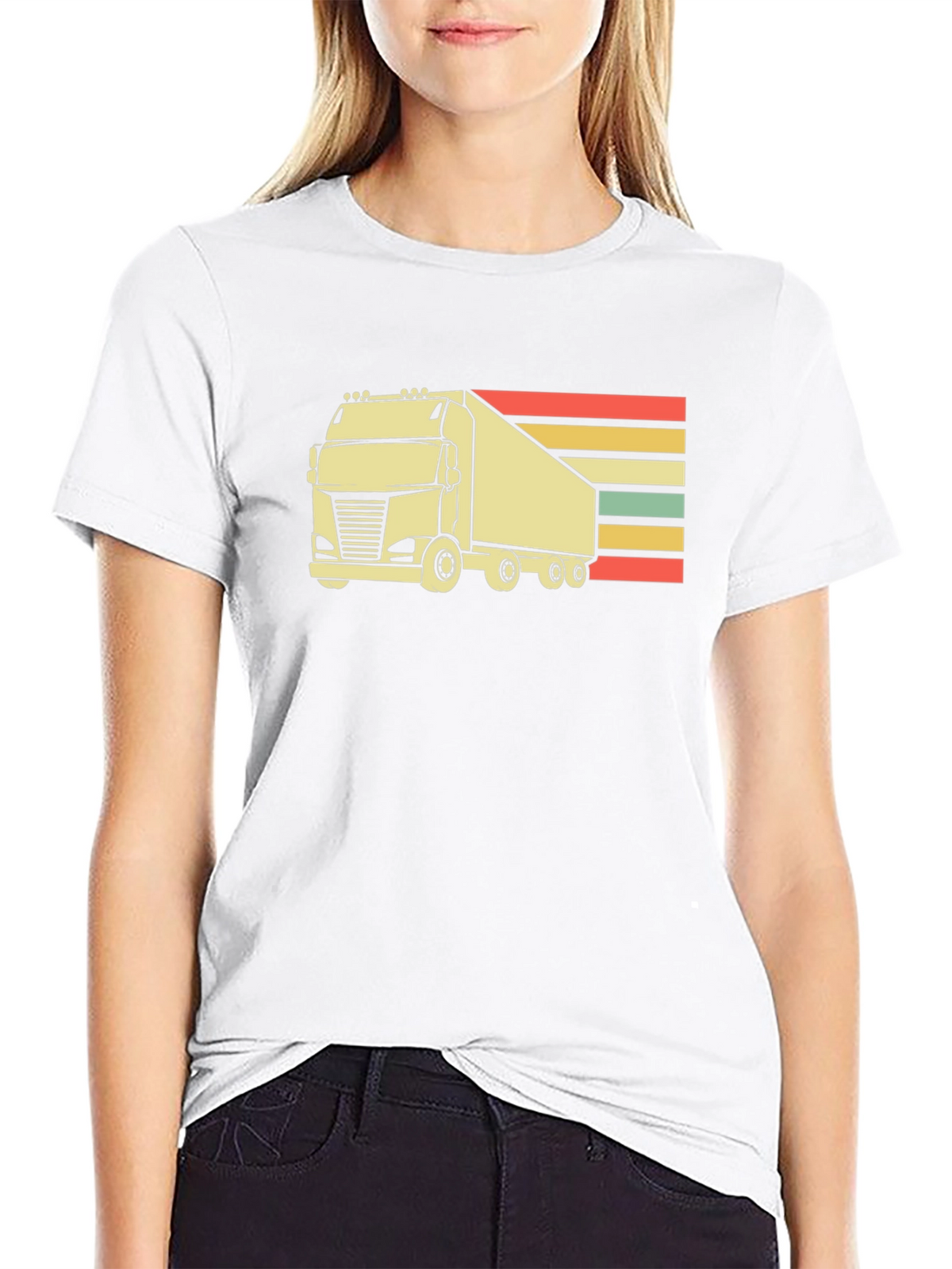 Retro Trucker Tee - Vintage Style Truck Graphic