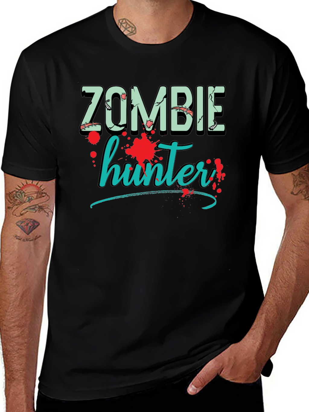 Zombie Hunter Graphic T-Shirt