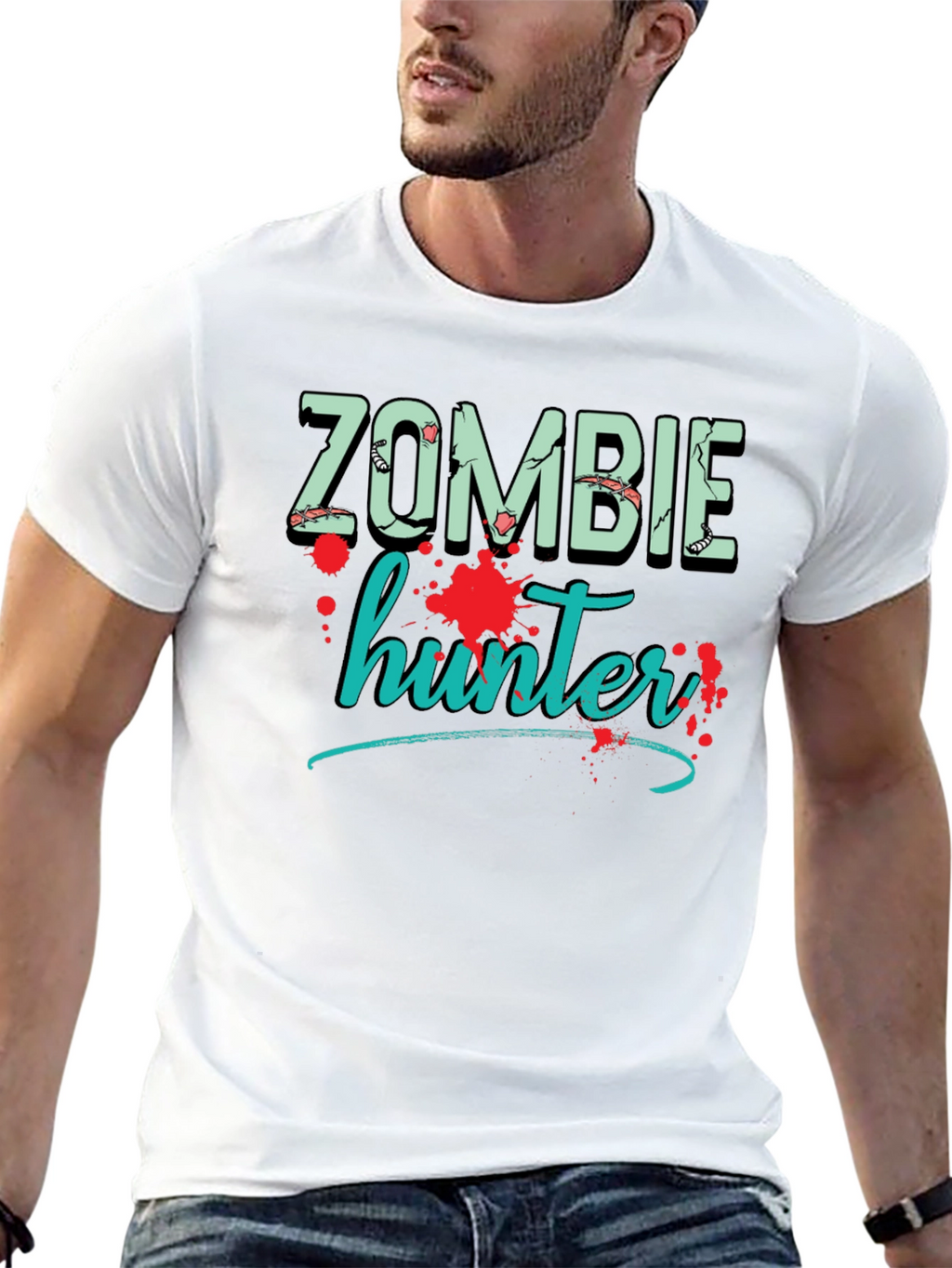 Zombie Hunter Graphic T-Shirt