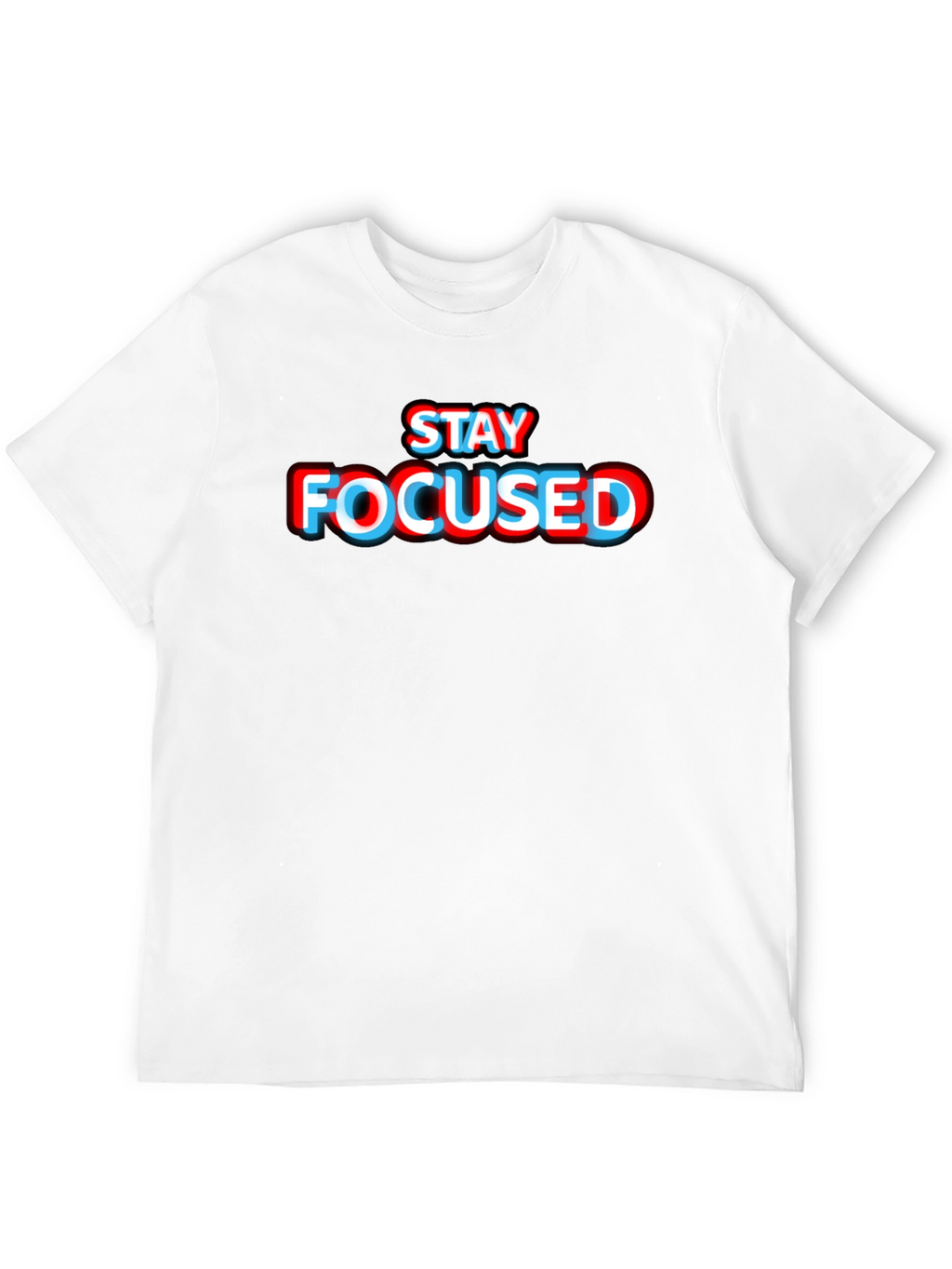 Stay Focused Graphic Tee - Stylish Black T-Shirt