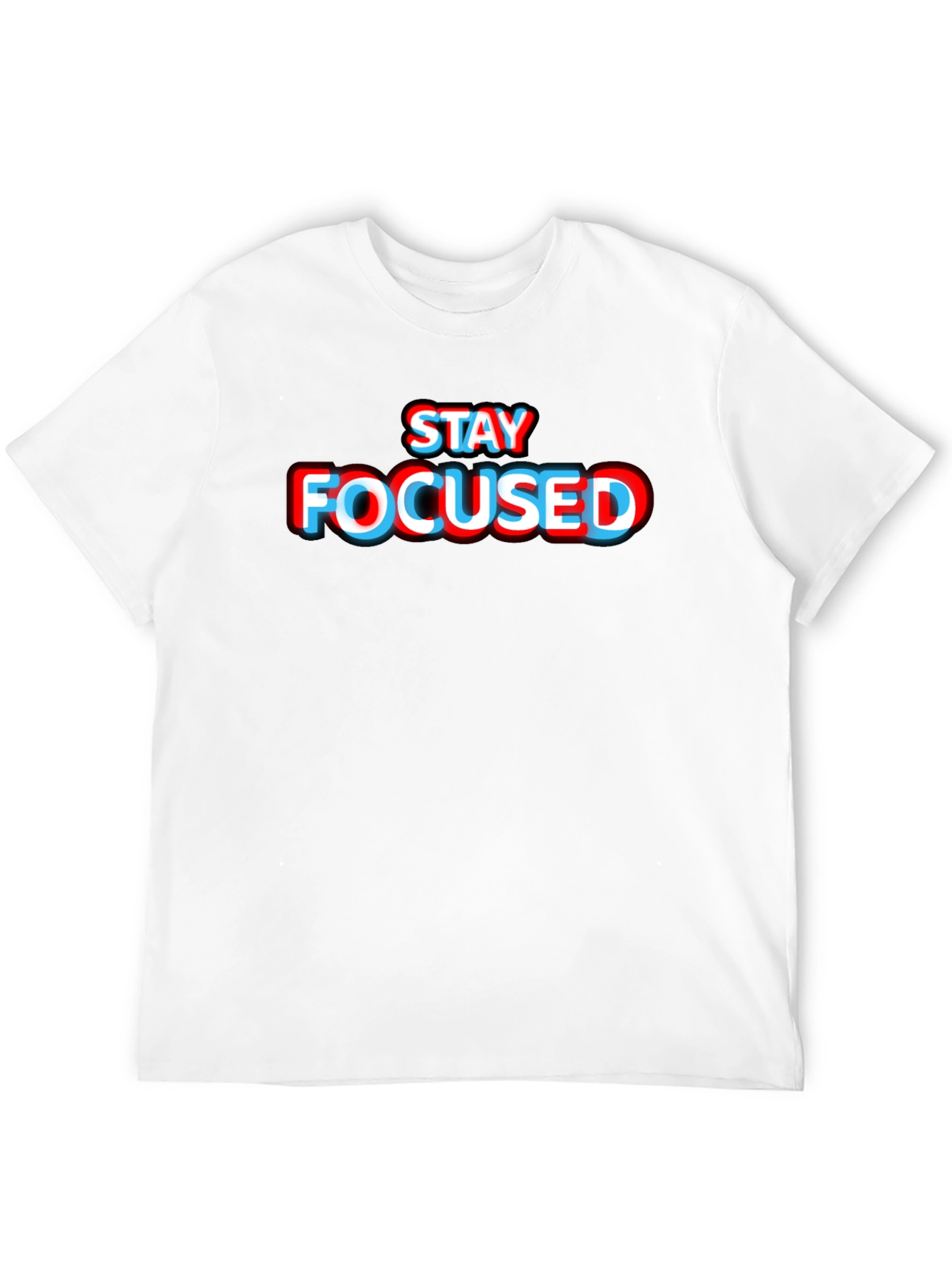 Stay Focused Graphic Tee - Stylish Black T-Shirt