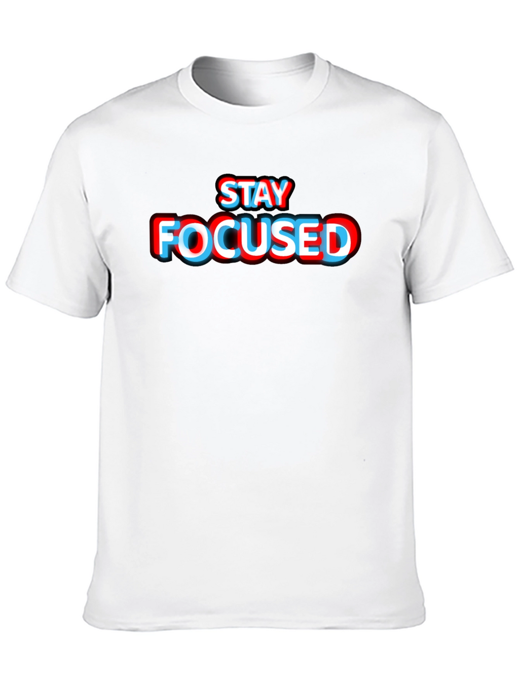 Stay Focused Graphic Tee - Stylish Black T-Shirt