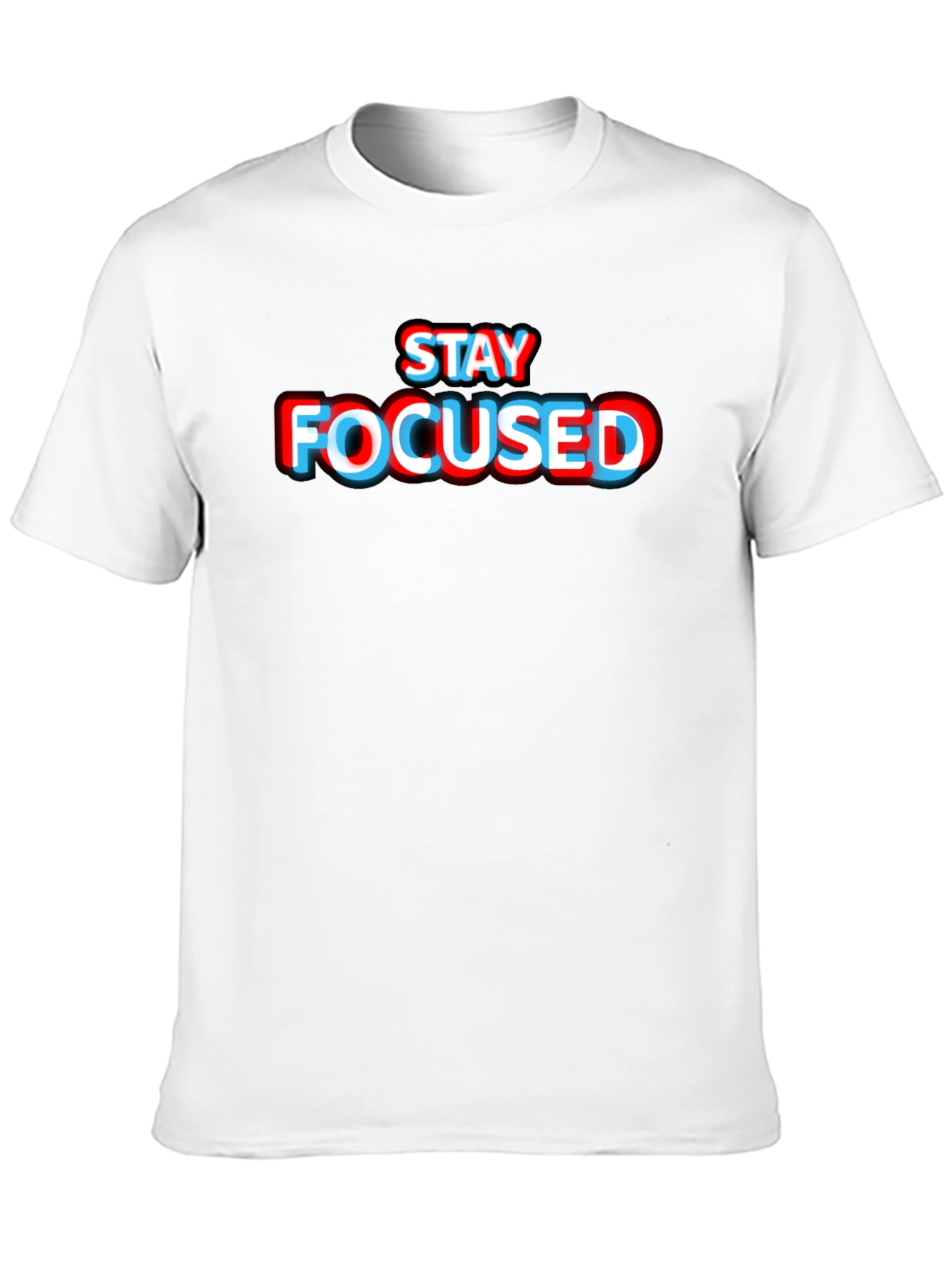 Stay Focused Graphic Tee - Stylish Black T-Shirt