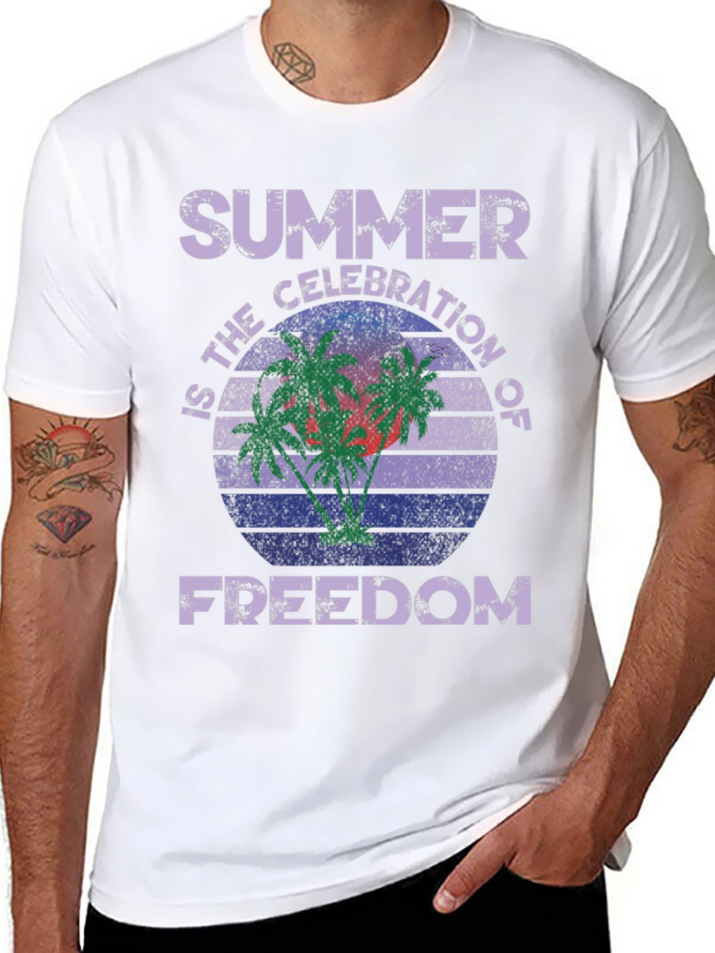 Summer Celebration of Freedom Graphic T-Shirt