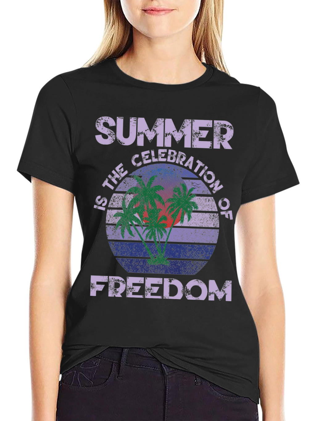 Summer Celebration of Freedom Graphic T-Shirt