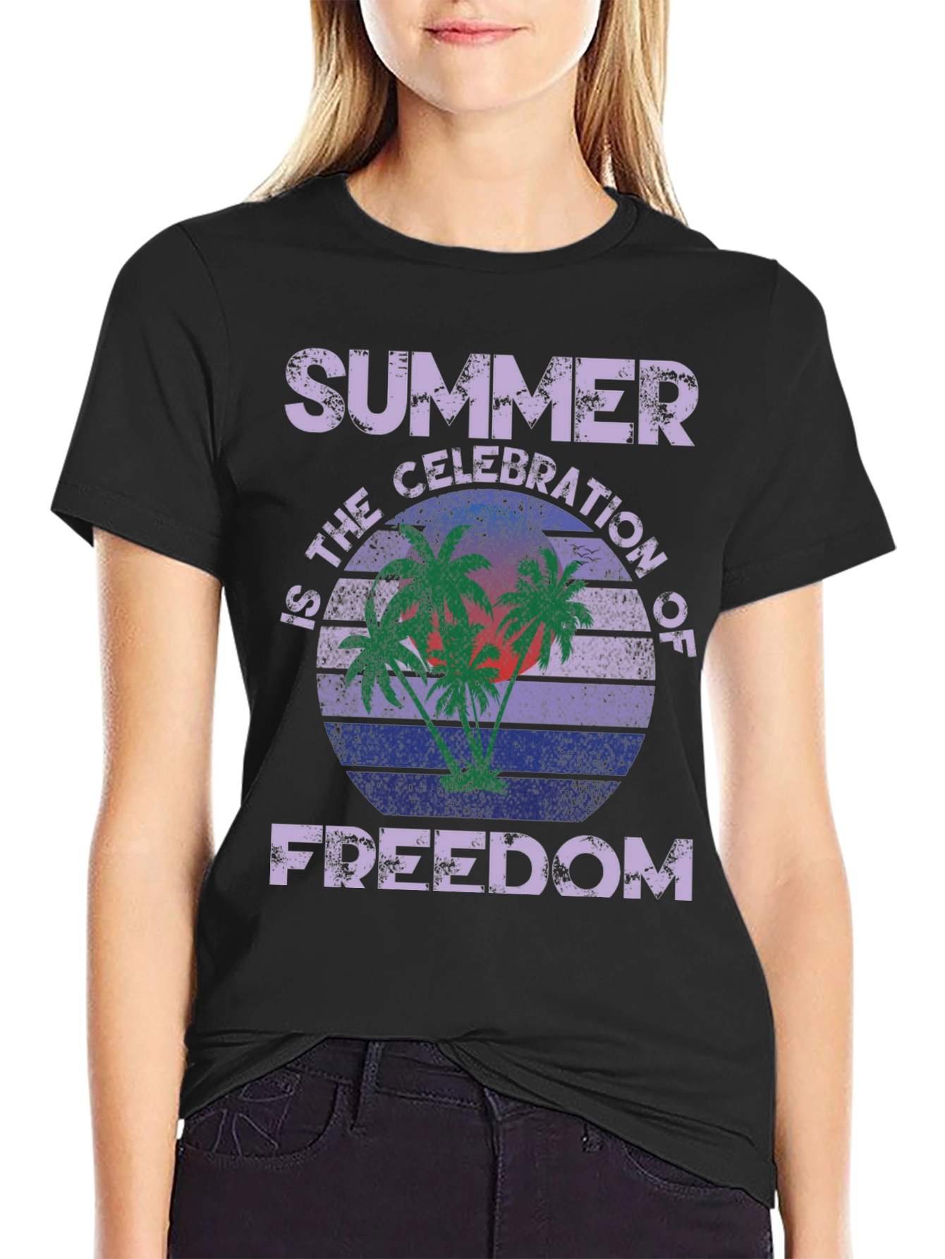 Summer Celebration of Freedom Graphic T-Shirt