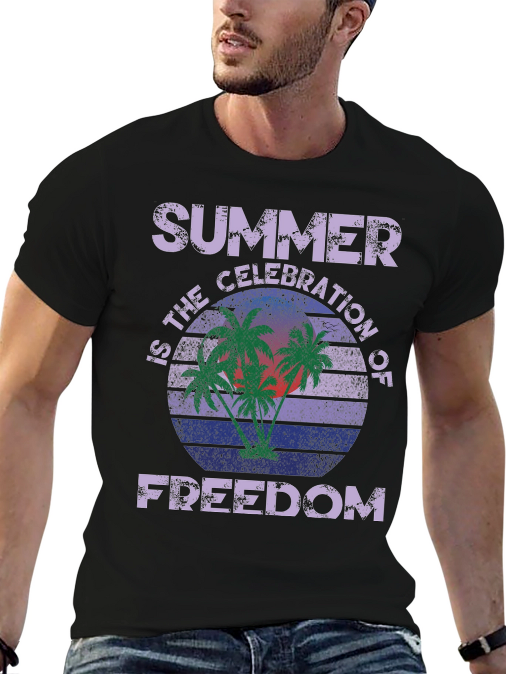 Summer Celebration of Freedom Graphic T-Shirt
