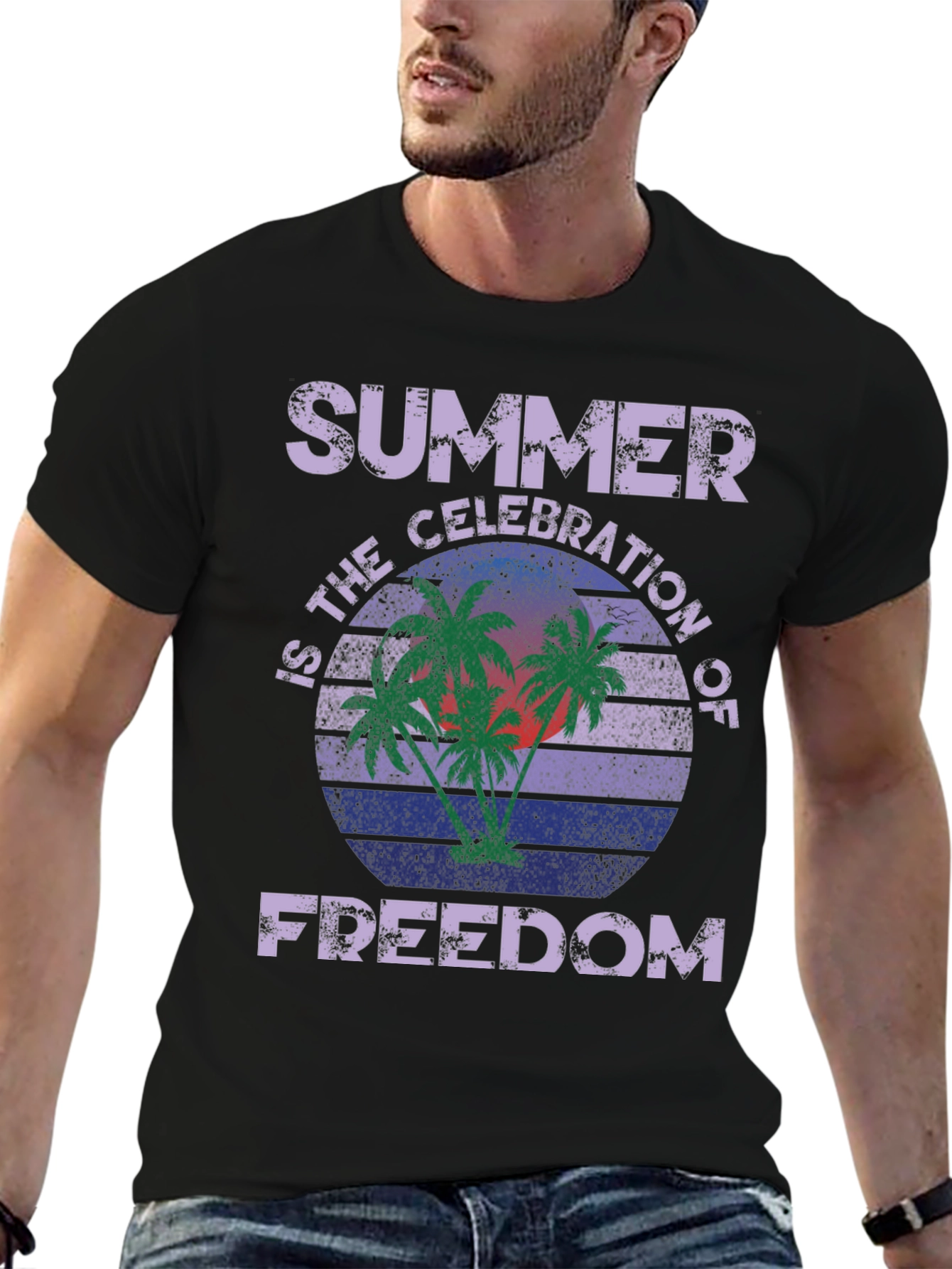 Summer Celebration of Freedom Graphic T-Shirt
