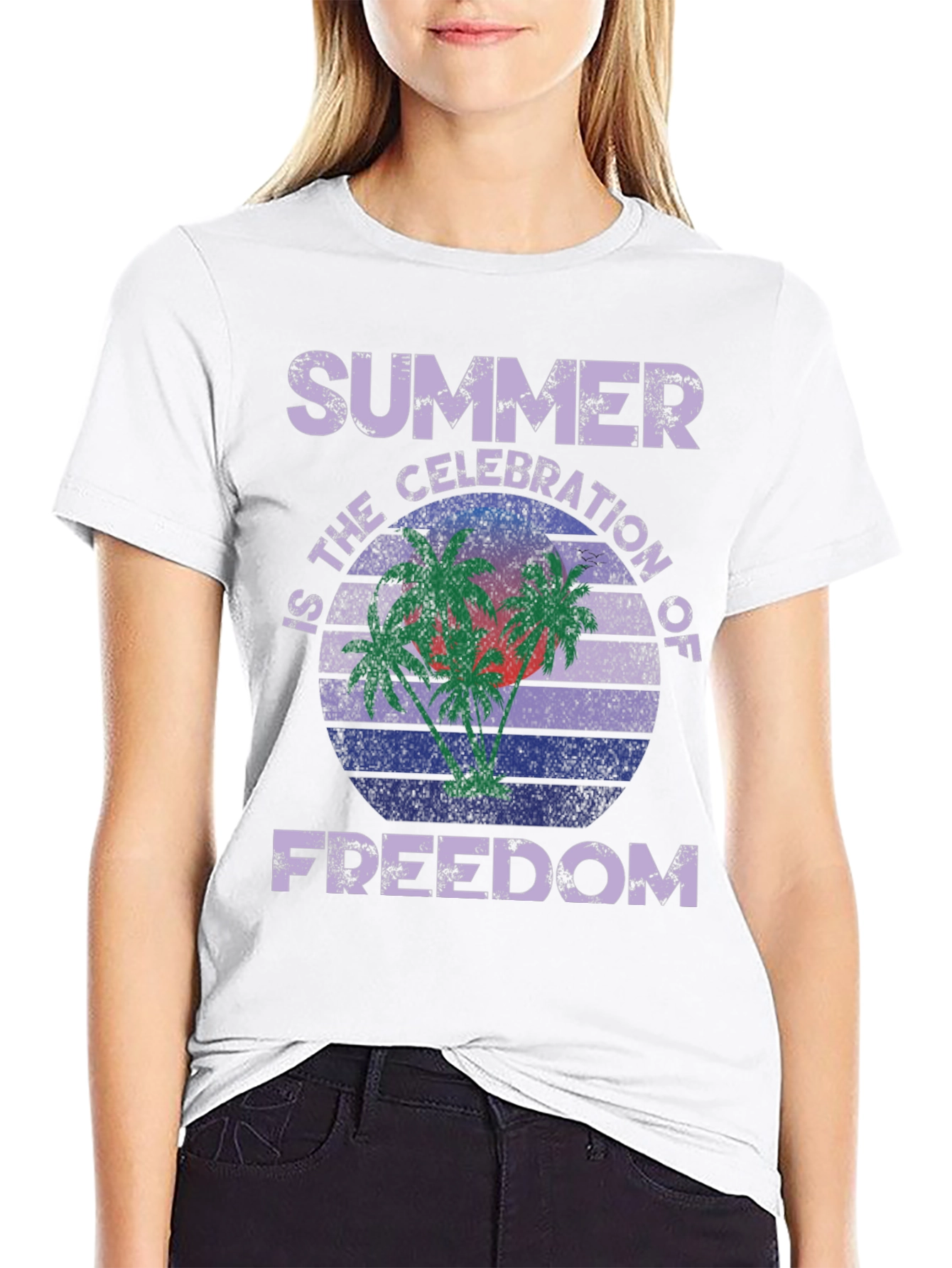 Summer Celebration of Freedom Graphic T-Shirt