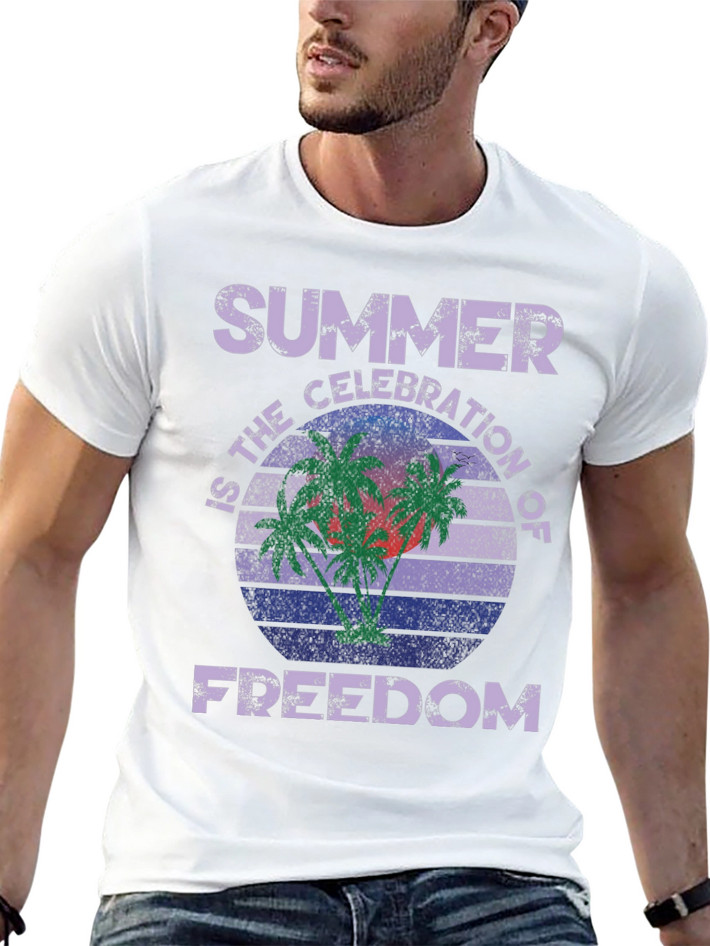 Summer Celebration of Freedom Graphic T-Shirt