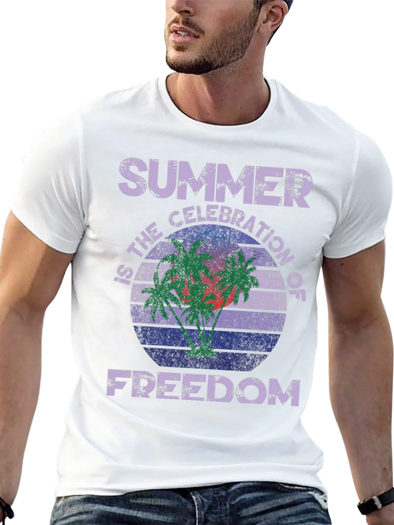 Summer Celebration of Freedom Graphic T-Shirt