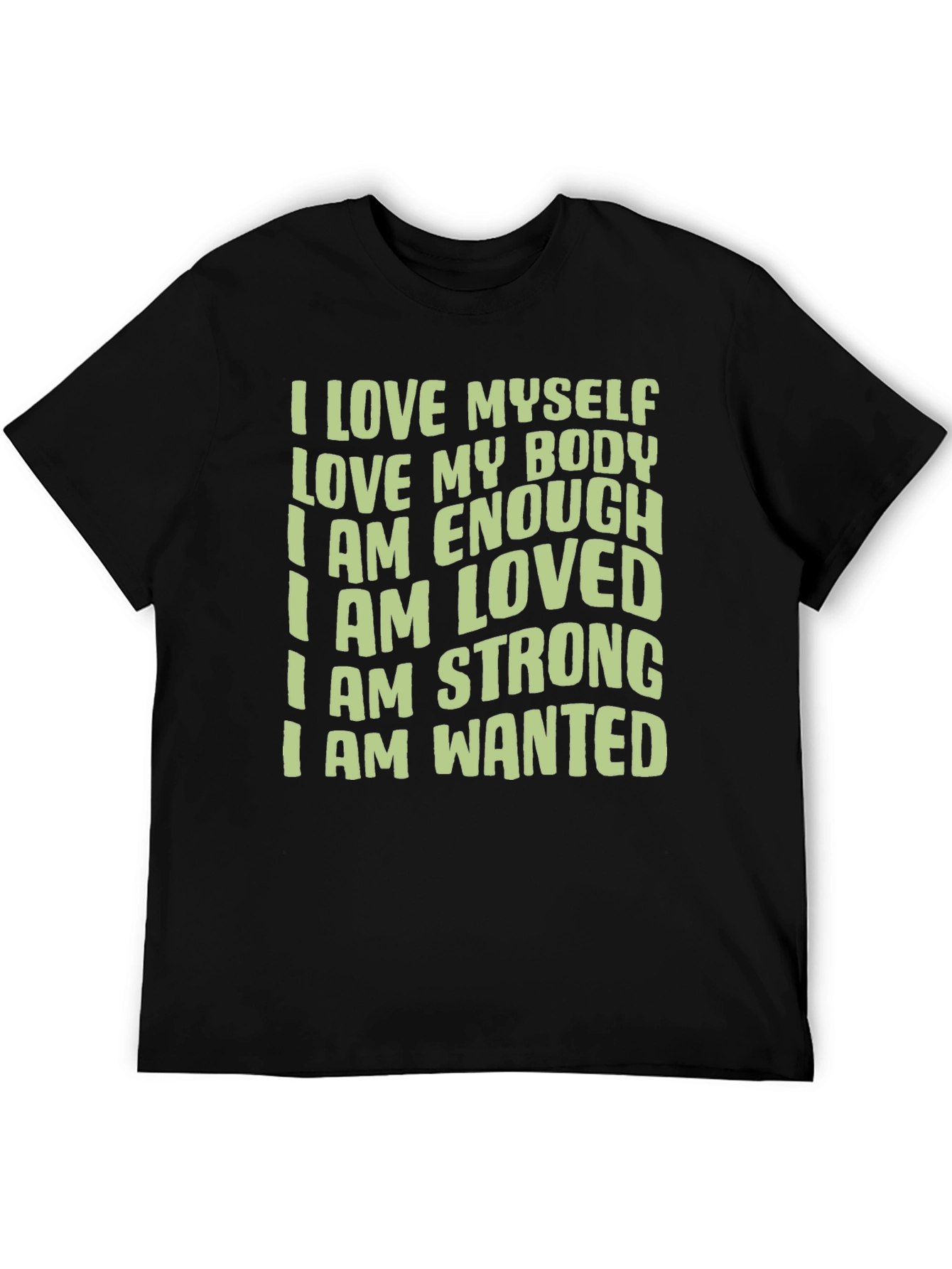 Affirmation T-Shirt - I Love Myself Body Positive Tee
