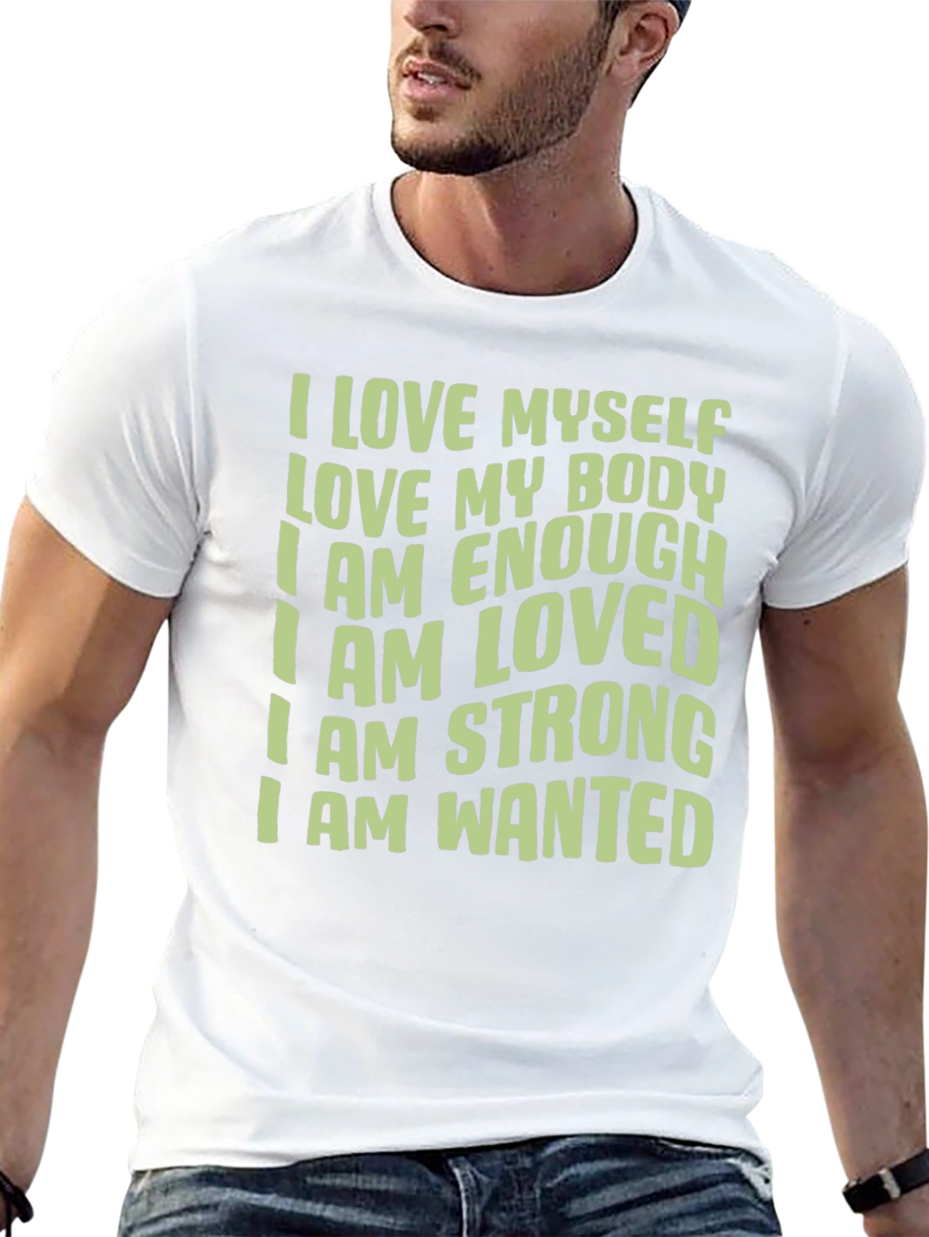 Affirmation T-Shirt - I Love Myself Body Positive Tee