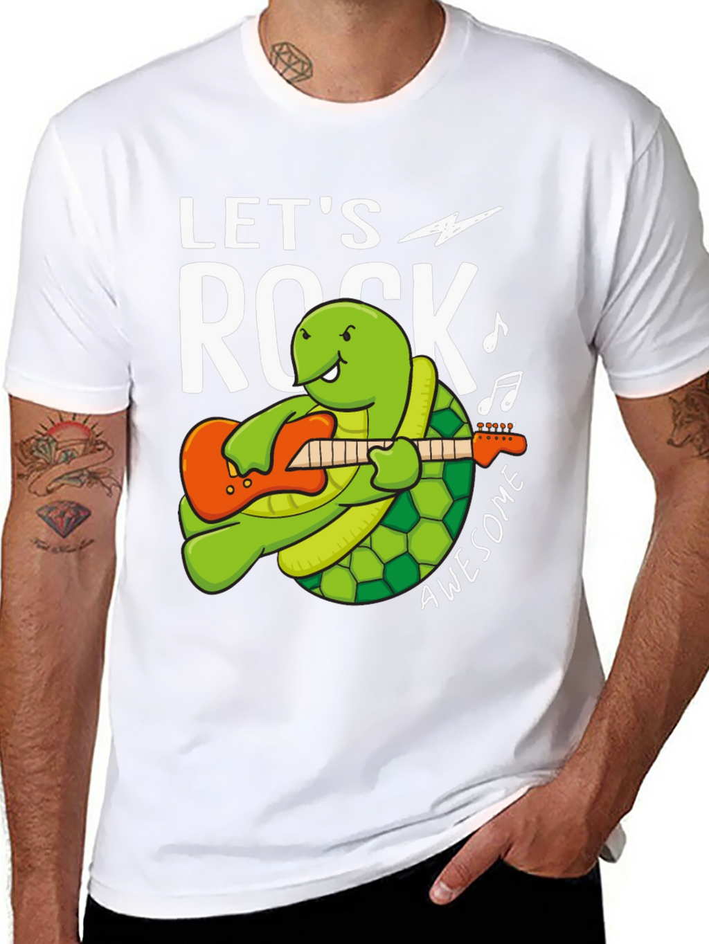 Lets Rock Turtle Graphic Tee