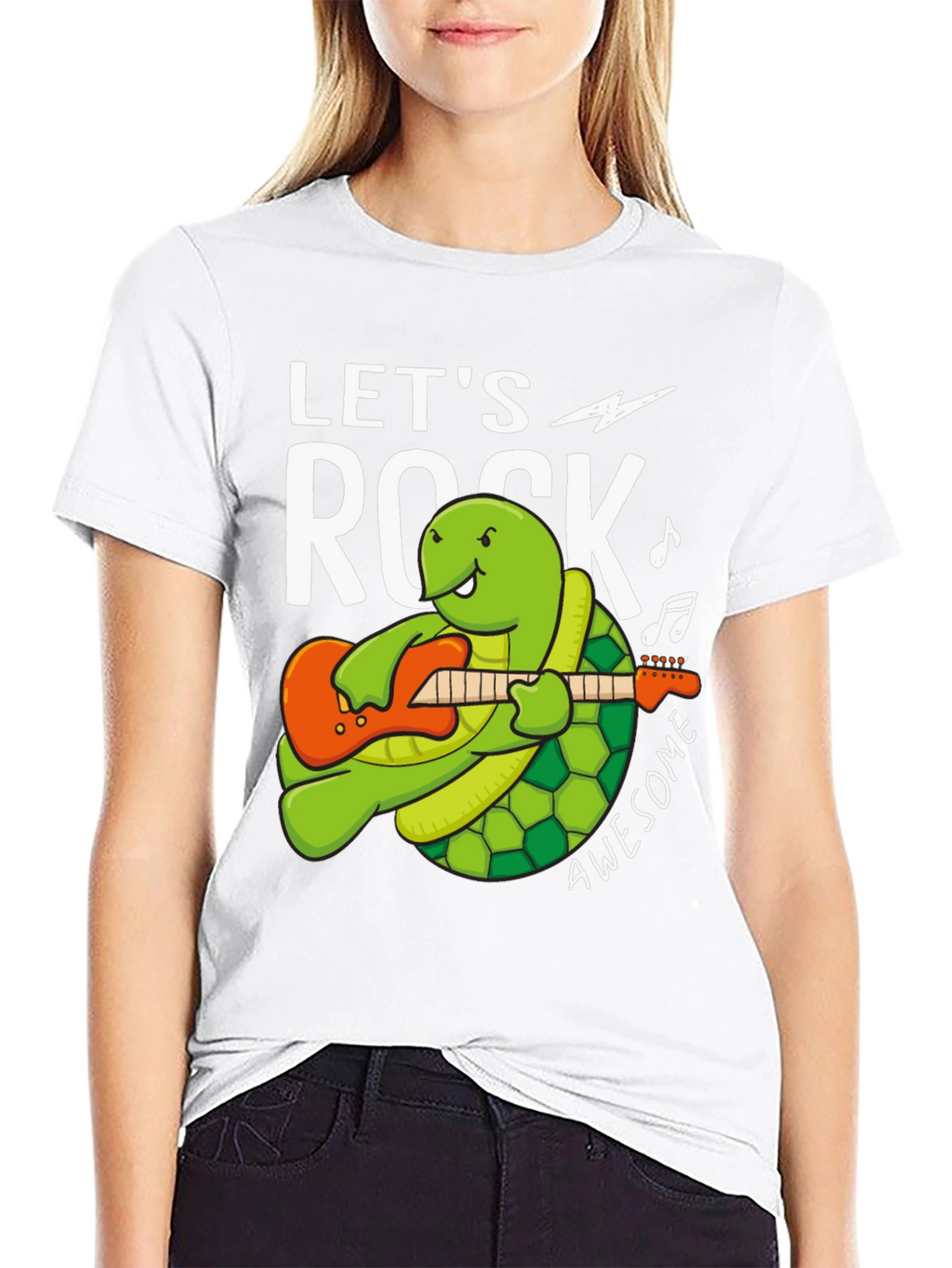 Lets Rock Turtle Graphic Tee