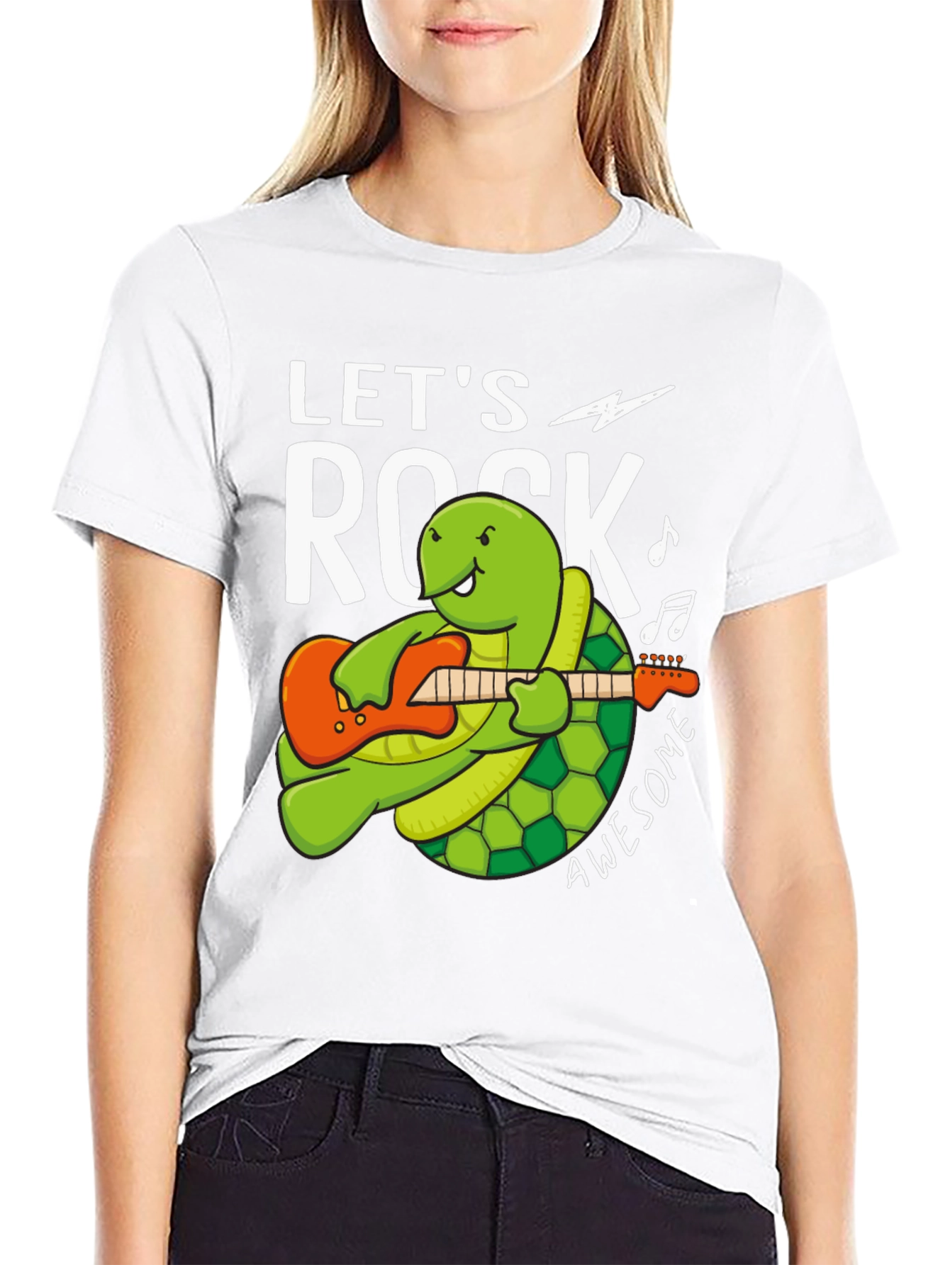 Lets Rock Turtle Graphic Tee