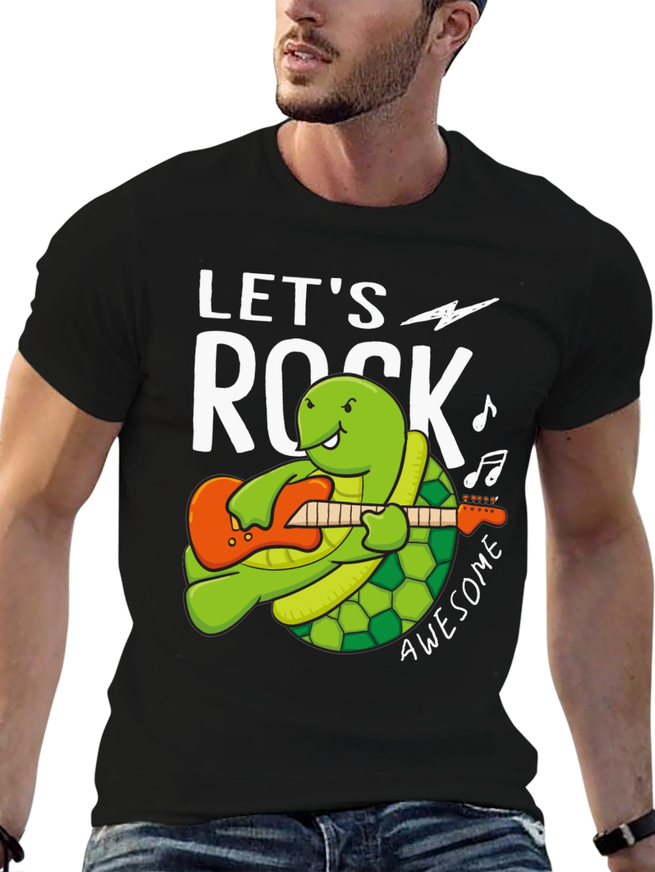 Lets Rock Turtle Graphic Tee