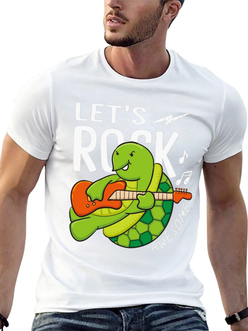 Lets Rock Turtle Graphic Tee
