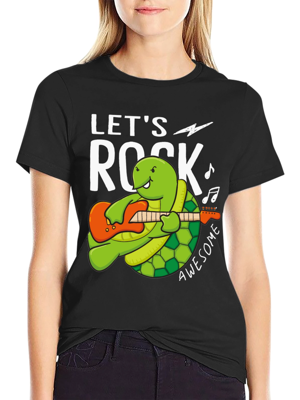 Lets Rock Turtle Graphic Tee