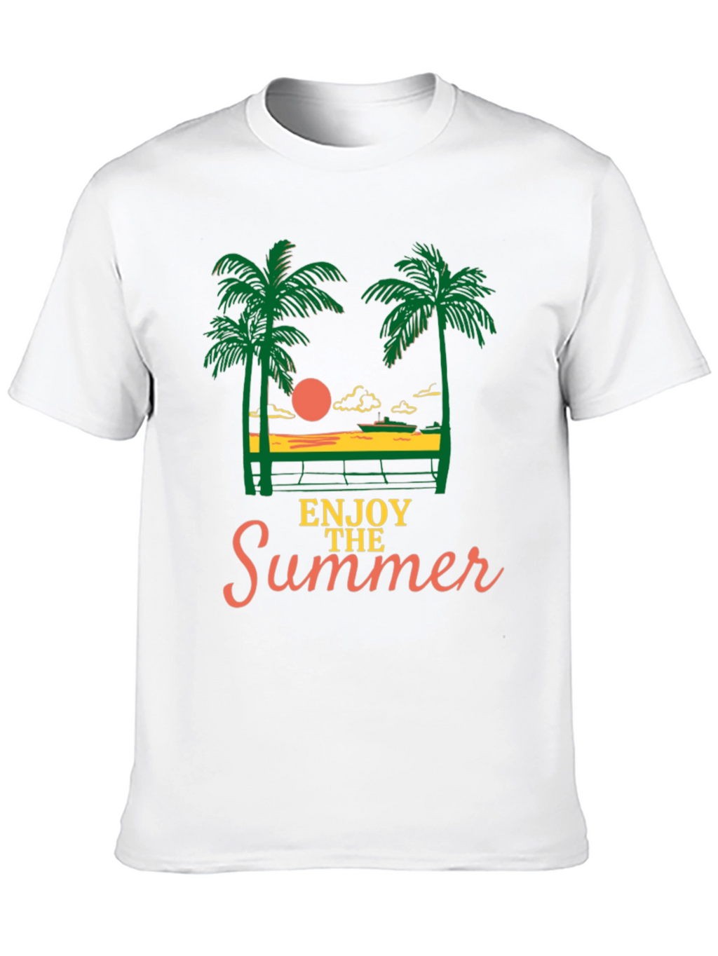 Enjoy the Summer Graphic Tee - Black T-Shirt