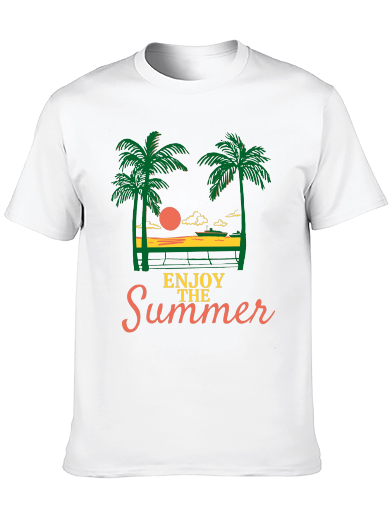 Enjoy the Summer Graphic Tee - Black T-Shirt