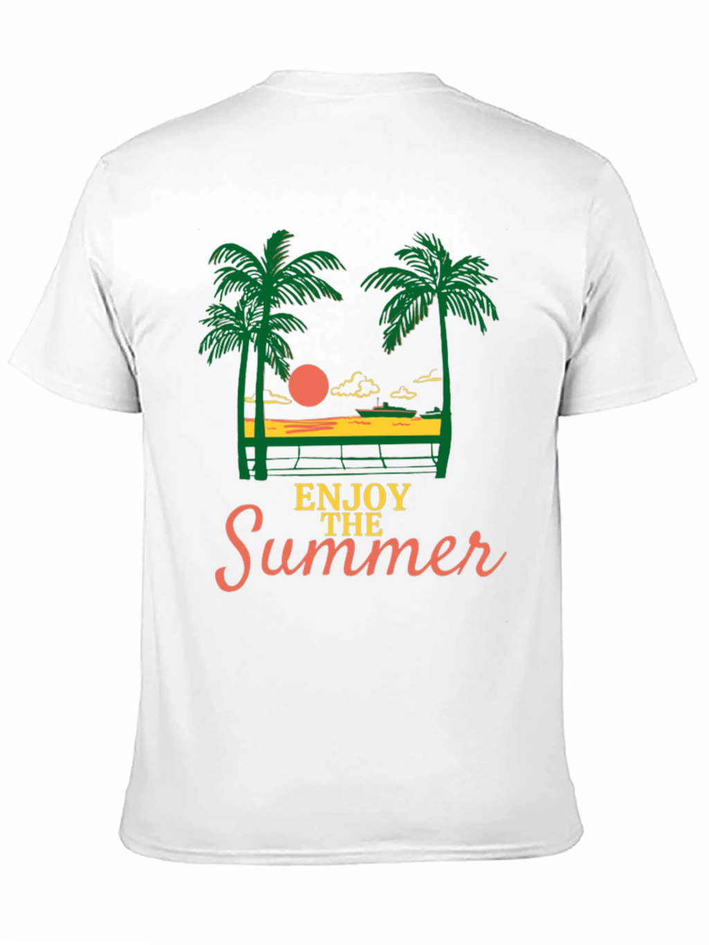 Enjoy the Summer Graphic Tee - Black T-Shirt