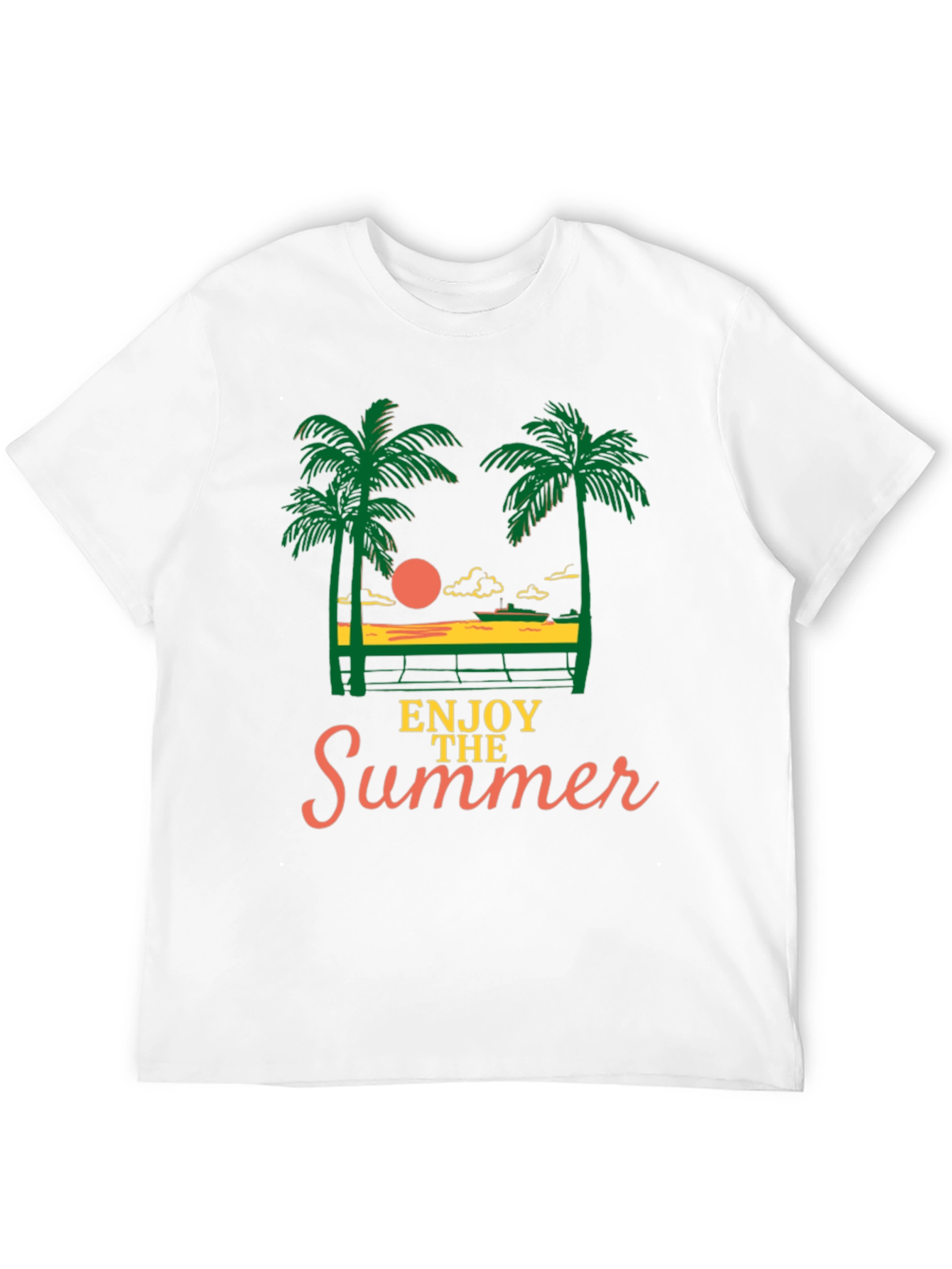 Enjoy the Summer Graphic Tee - Black T-Shirt