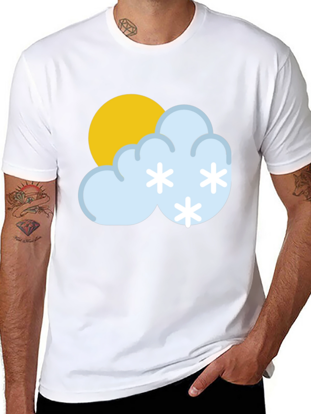 Snowy Day T-Shirt - Weather Graphic Tee
