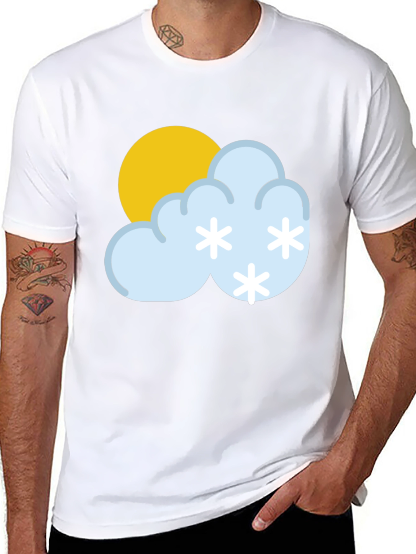 Snowy Day T-Shirt - Weather Graphic Tee